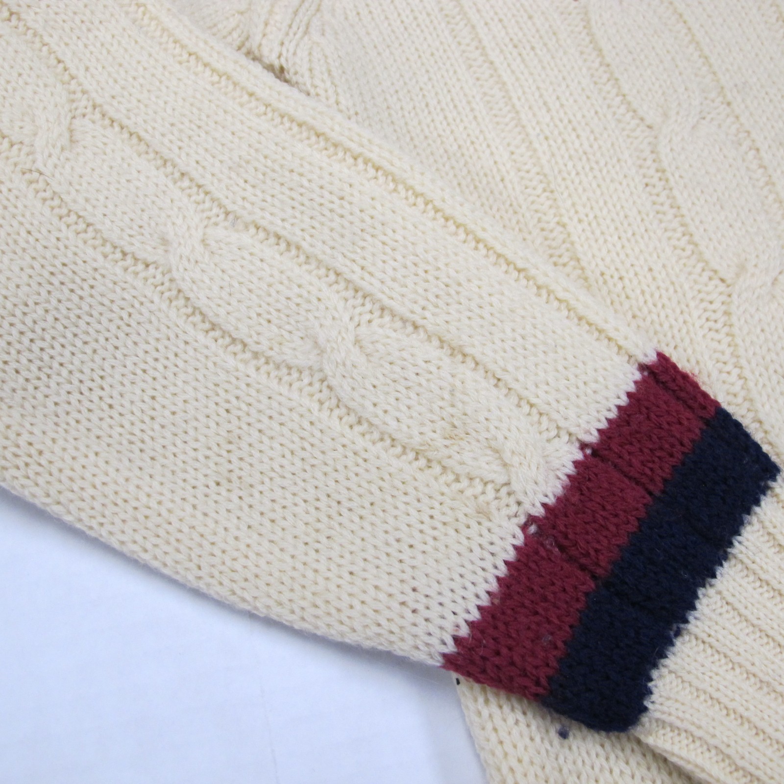 Vintage The Villager Sweater Womens Large White Virgin Wool Old Money Tennis