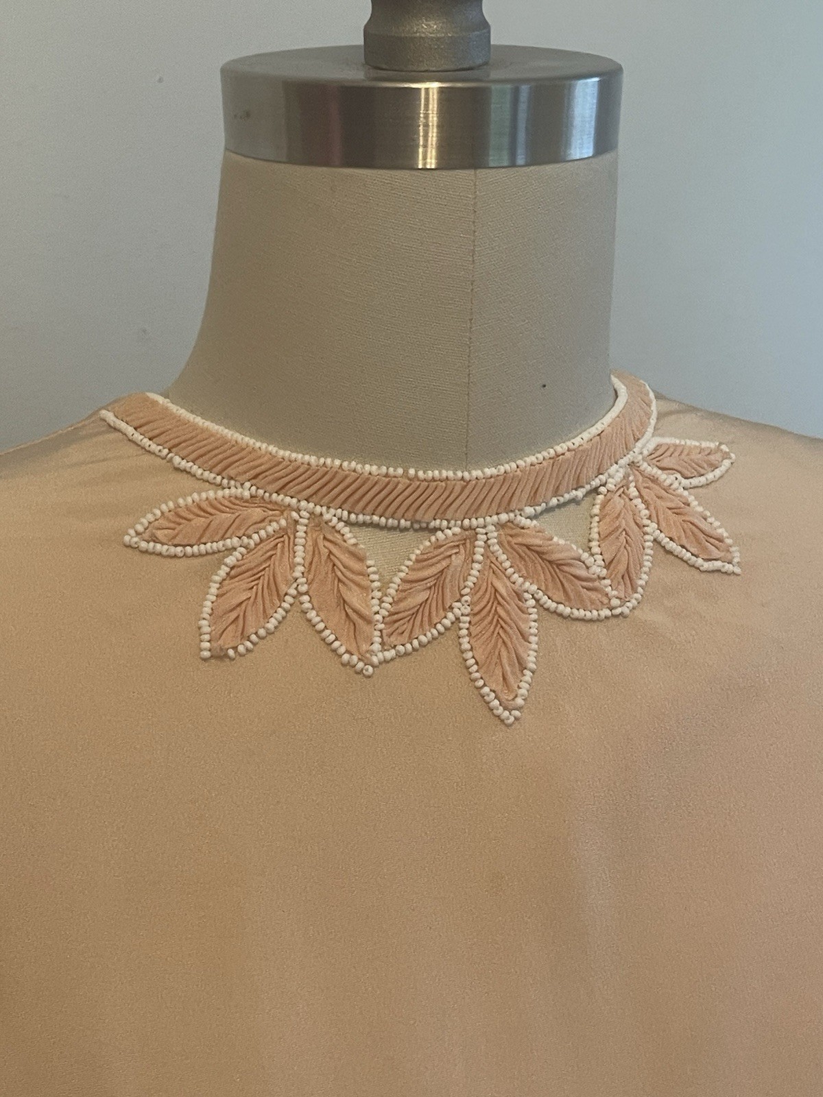 Petal Pink Late 1940s 40s Early 1950s 50s Rayon Blouse M L