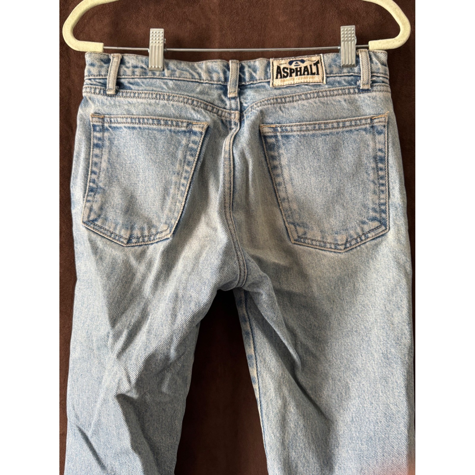 Blue Asphalt Vintage 90s High Waisted Light Wash Straight Leg Jeans Size 5