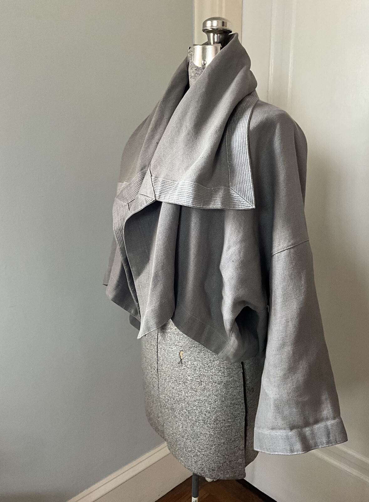 Vintage 1980’s Issey Miyake Grey Linen Jacket