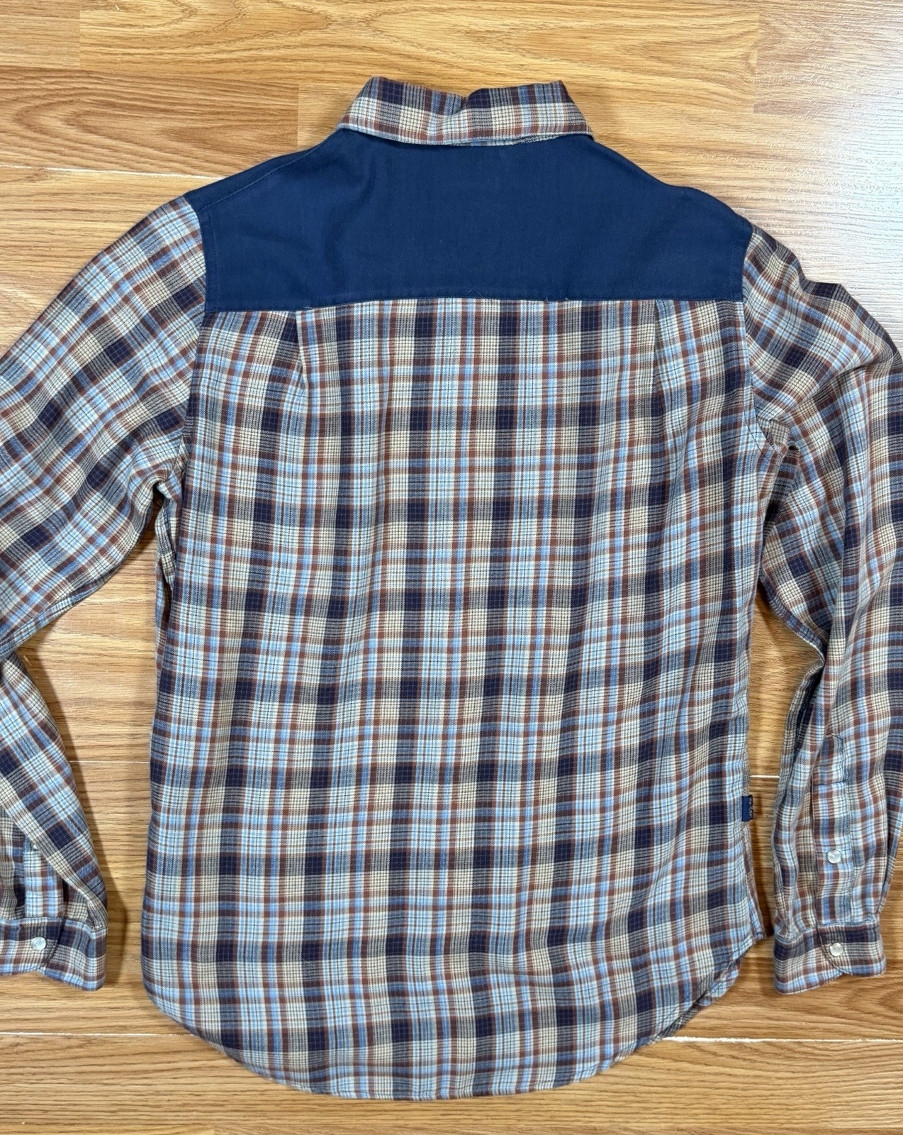 Vtg 70s Levis Sierra Humps Plaid Western Cowgirl Shirt Slash Pocket Pearl Snap