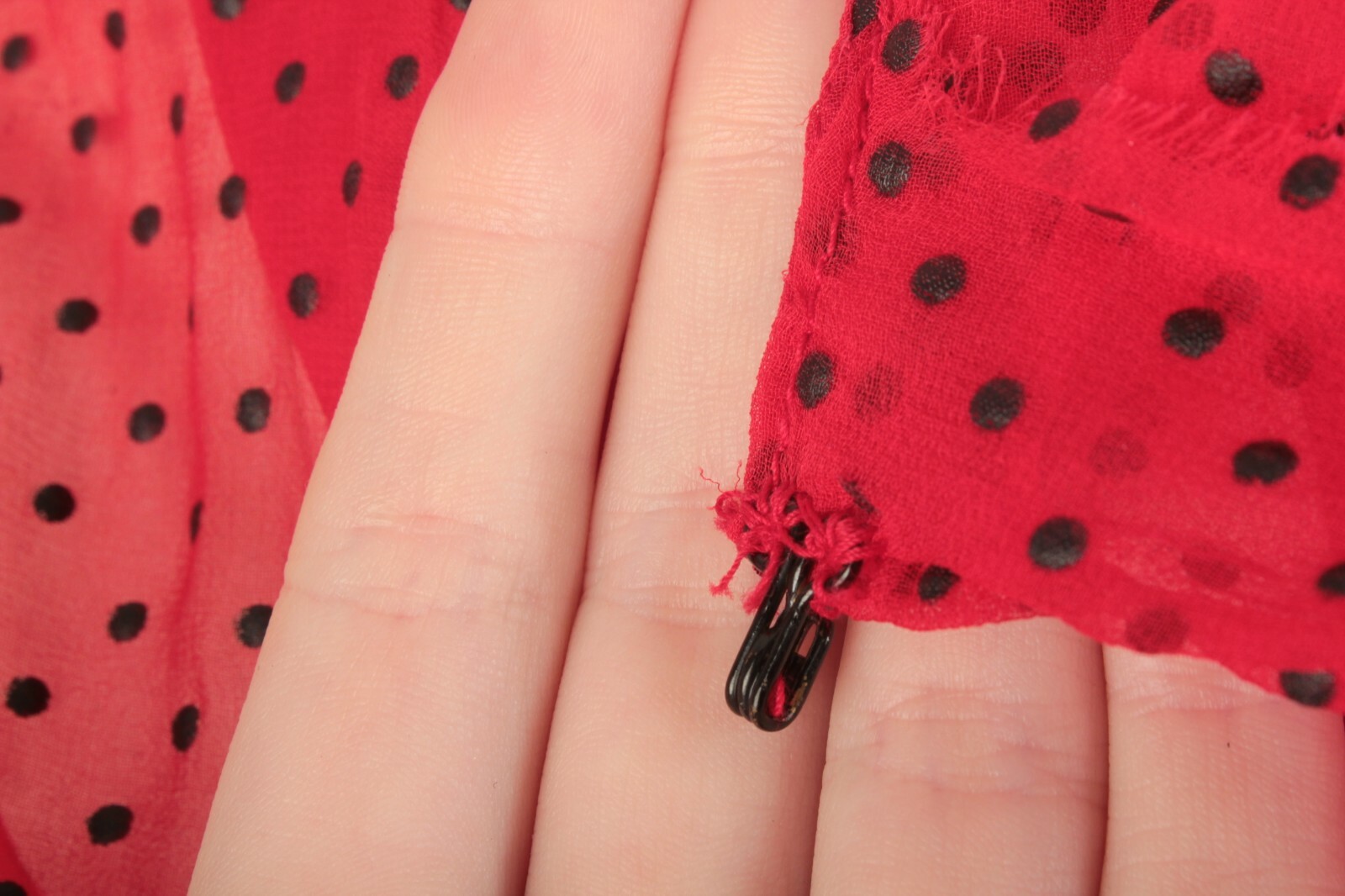 VTG Women’s 50s Red Polka Dot A Line Dress Sz XS 1950s