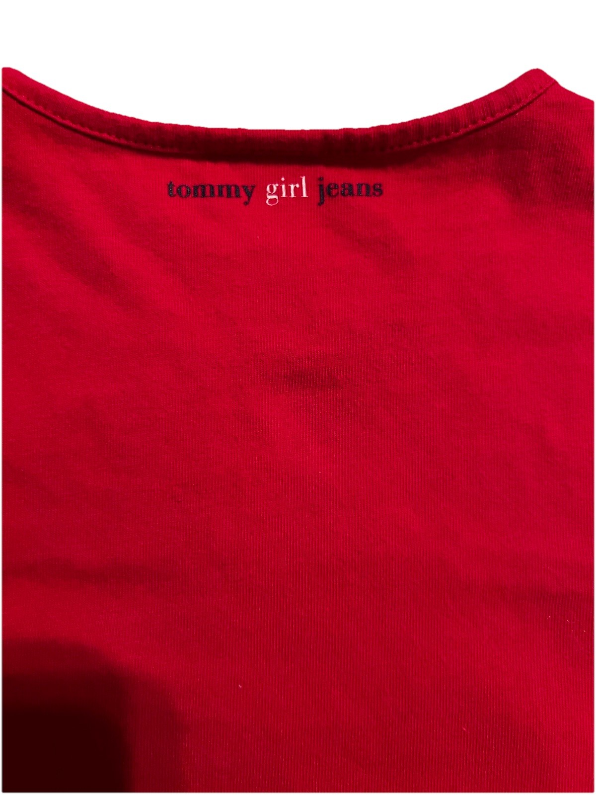 VTG Tommy Hilfiger Flag Shirt Girls Short Sleeve Shirt – Sz L 4th Of July