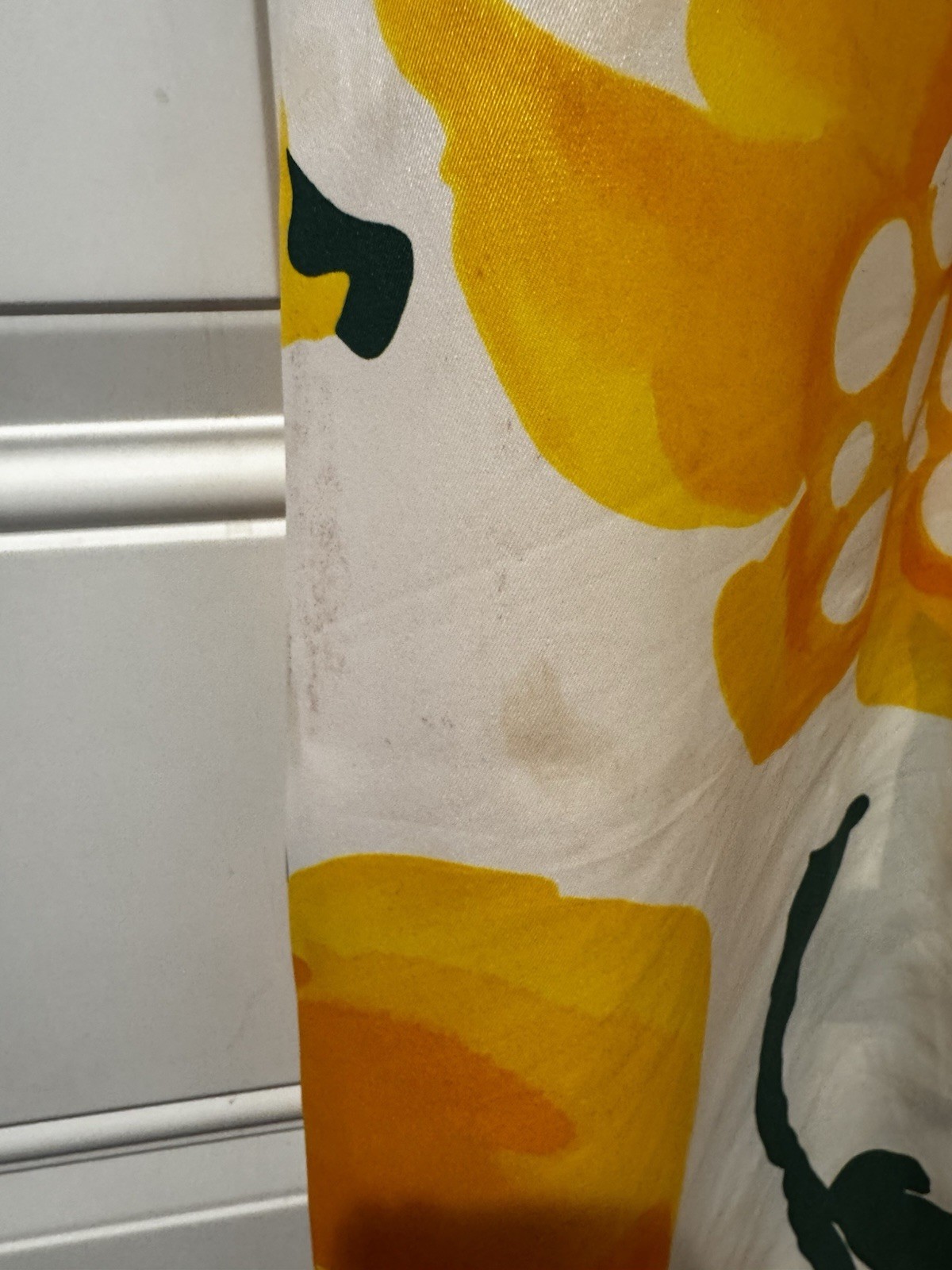 Vintage Malia Honolulu Floral Maxi Dress Hawaiian Aloha Yellow Orange Sz S 70s