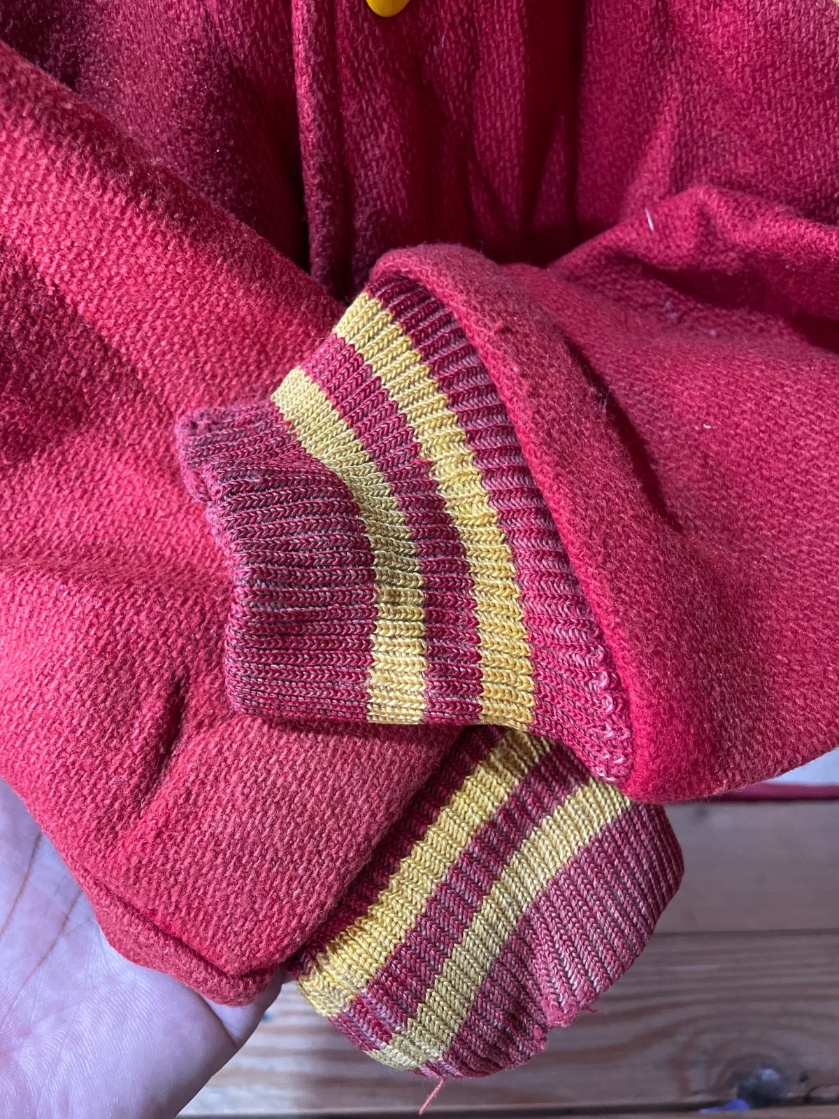 Vintage 1940s–50s Butwin Varsity Jacket “Penn Hills” – Red Wool, Yellow Trim