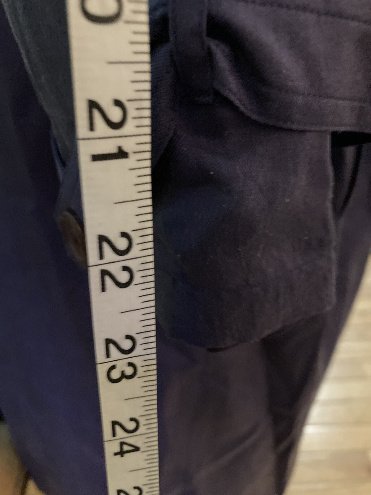 Vintage NOS 90’s Clifford & Wills Blue 100% Silk Trench Coat Sz. Large