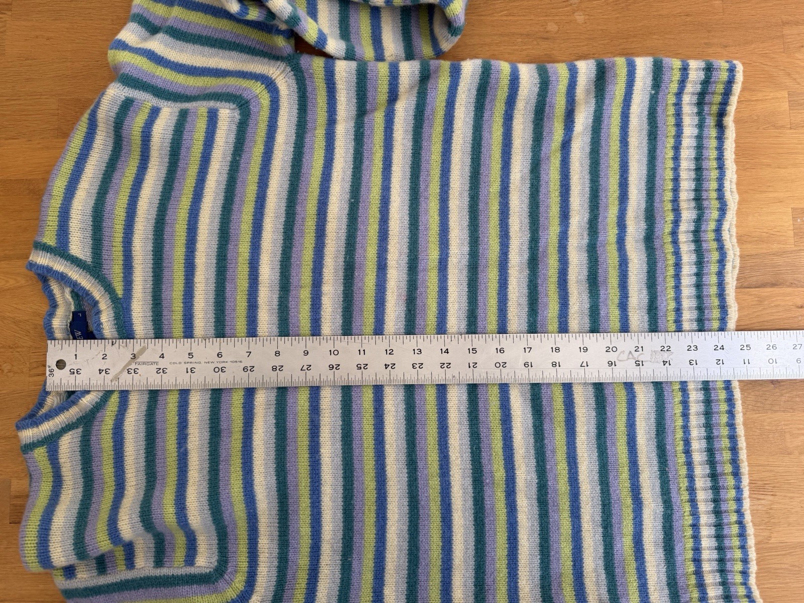 1990s Or Y2K J. Crew Wool Pullover Striped Sweater