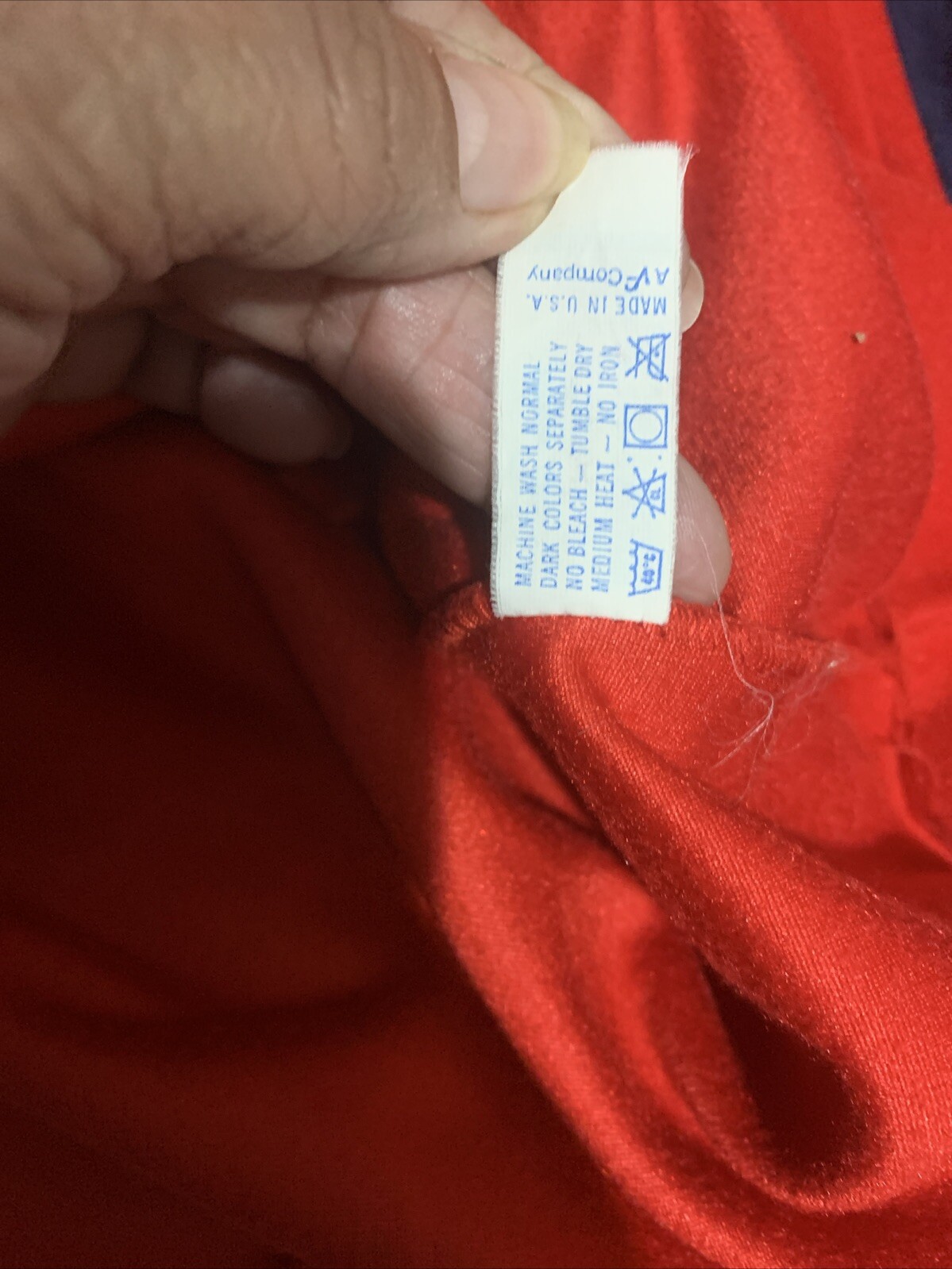 Vintage Vanity Fair Velour Zip House Coat / Robe Size Lg Red Quilted Detail