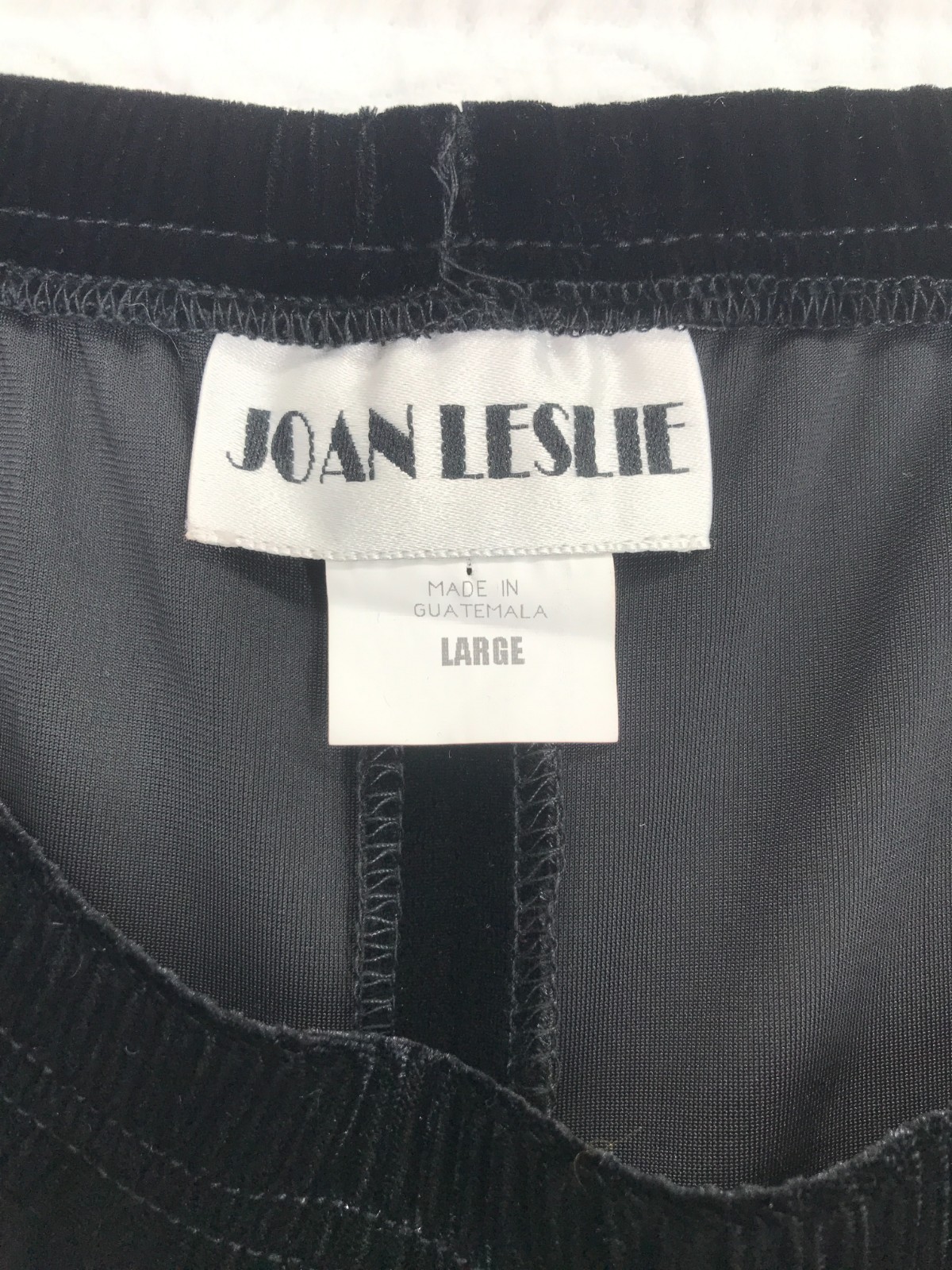 Vintage Joan Leslie Velvet 3Pc Outfit Jacket /Top Sz XL Skirt Sz L Black Leopard