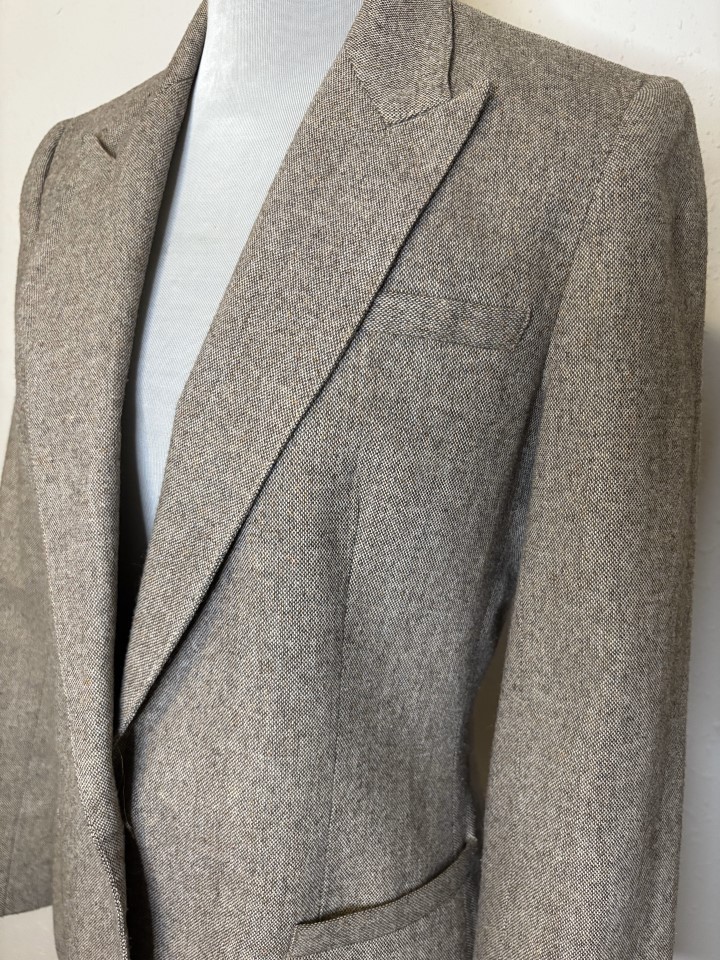Cute Custom Tailored SUITSME One Button Blazer w/Pockets