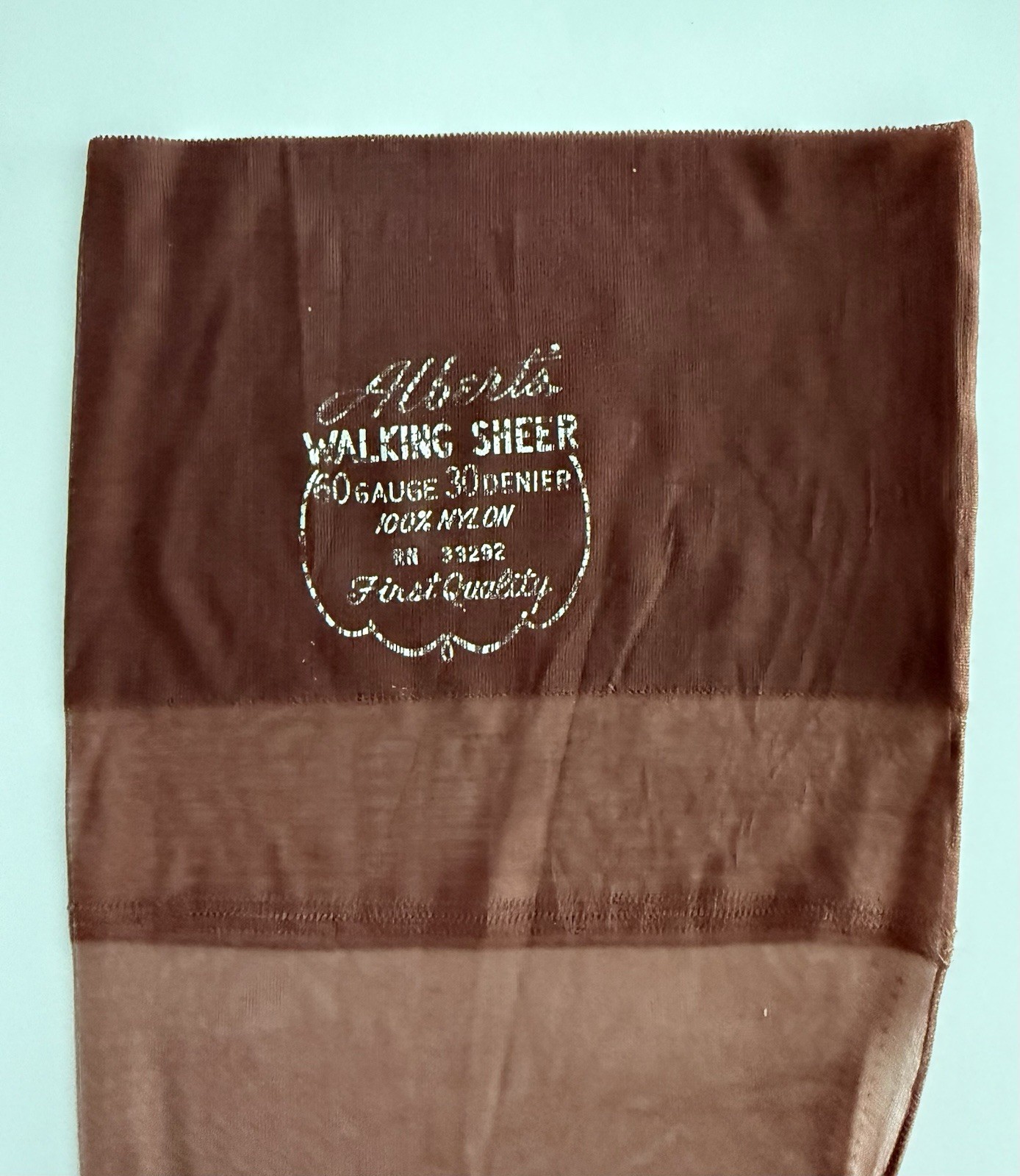 Vintage Albert’s Walking Sheer Seamed Flat Knit Stockings 33 1/2 Inches Long