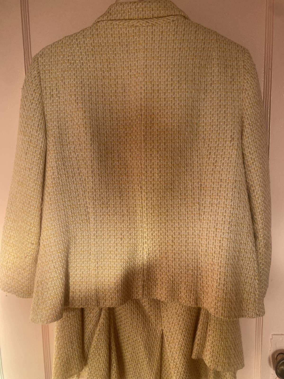 Vintage Kay Unger NY Skirt Suit Women Sz 12 Cotton Blend