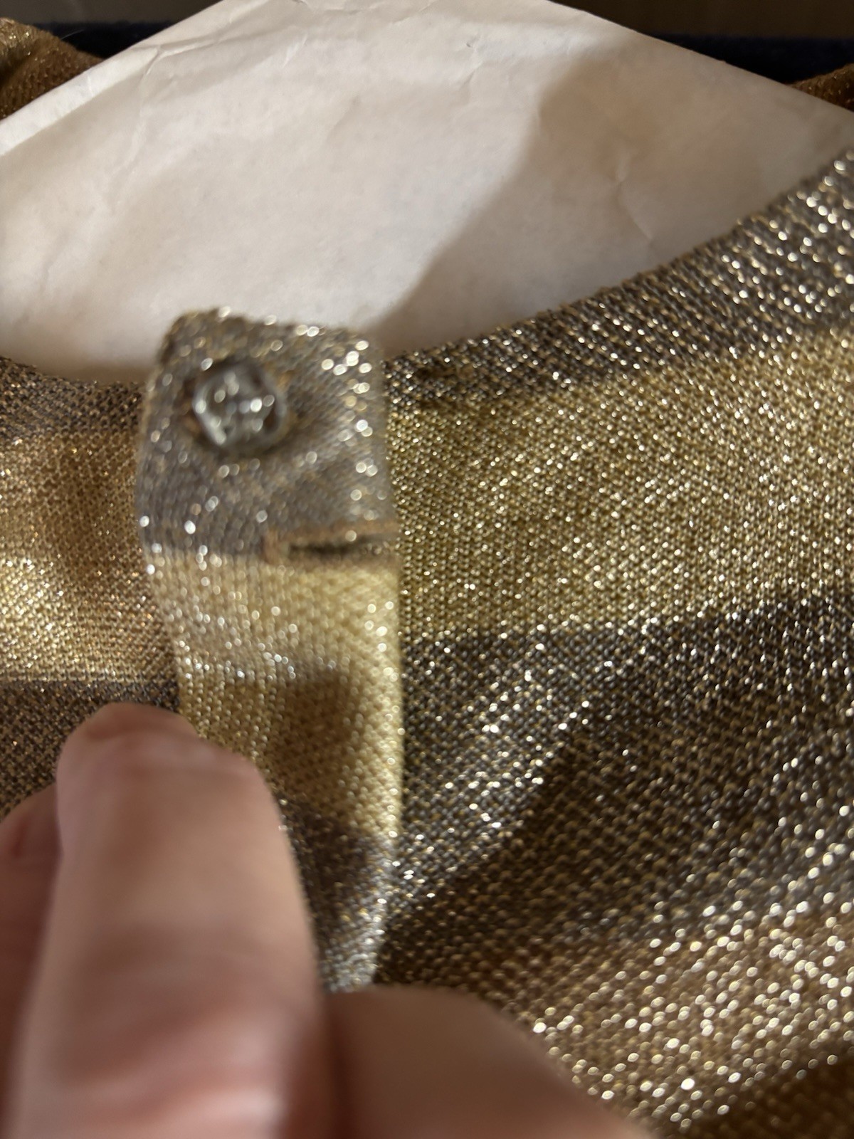 Vintage Marie Phillips Metallic 3 Piece Suit Women’s Jacket Skirt Top 1950s