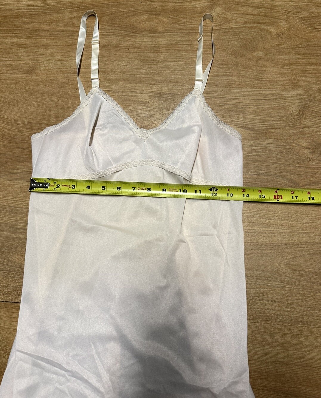 Lorraine Full Slip 34 T Silky Lace Vintage Nylon Modesty Lingerie