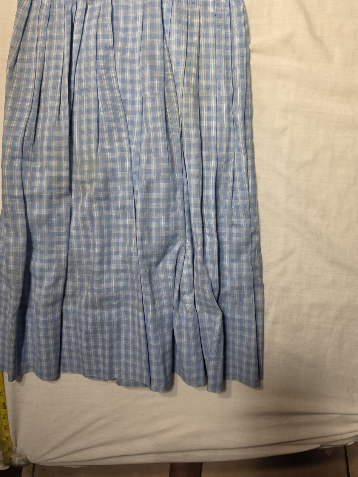 VINTAGE 1950’s – 60’s WESTBURY FULL SKIRT BROWN CHECKED DRESS MEDIUM/ Small