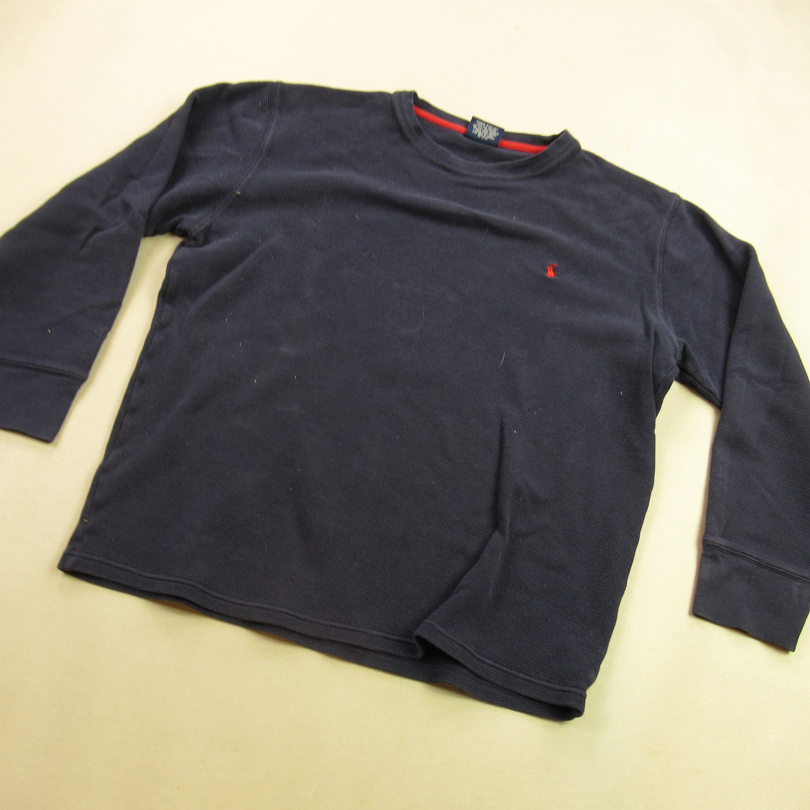 Polo Ralph Lauren Men’s Thermal Waffle Knit Sleepwear Shirt Navy Blue Size L