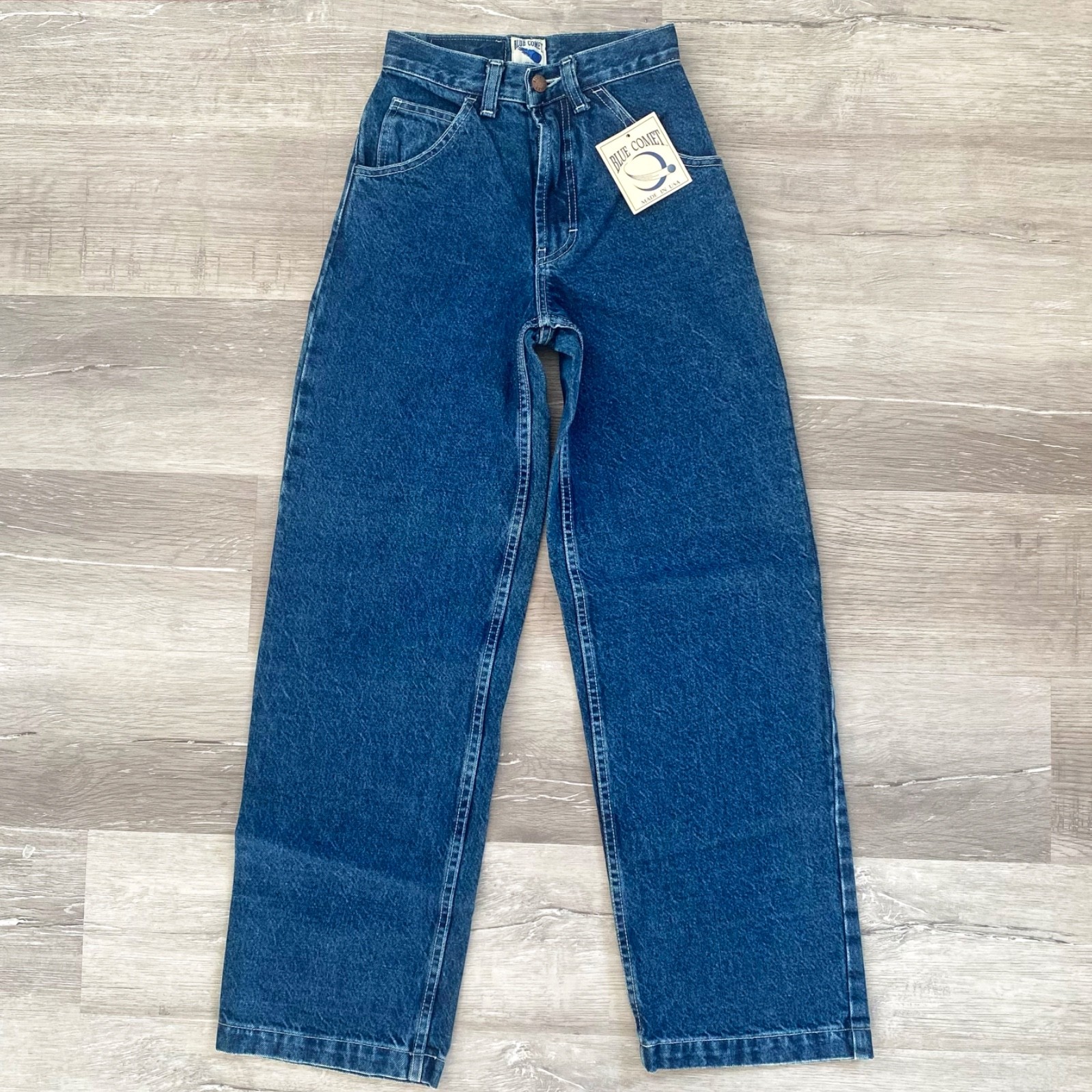 Deadstock Brand New Vintage Y2K Blue Comet Baggy Wide Leg Skater Grunge Jeans