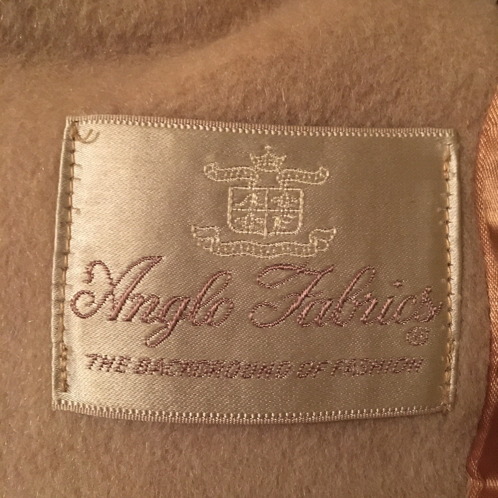 Anglo Fabrics Vintage ivory wool cashmere 3/4 sleeved coat
