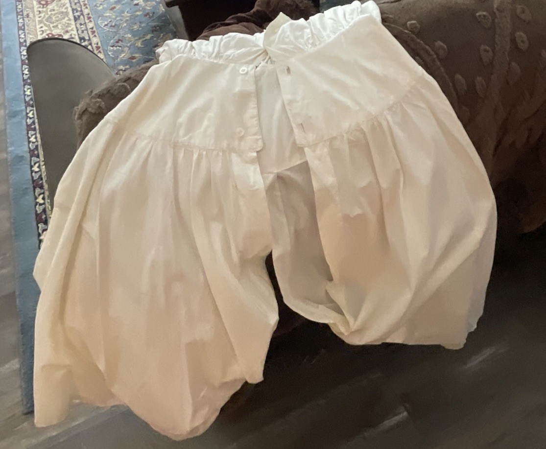 Antique Edwardian one piece undergarment Split crotch Bloomer XS