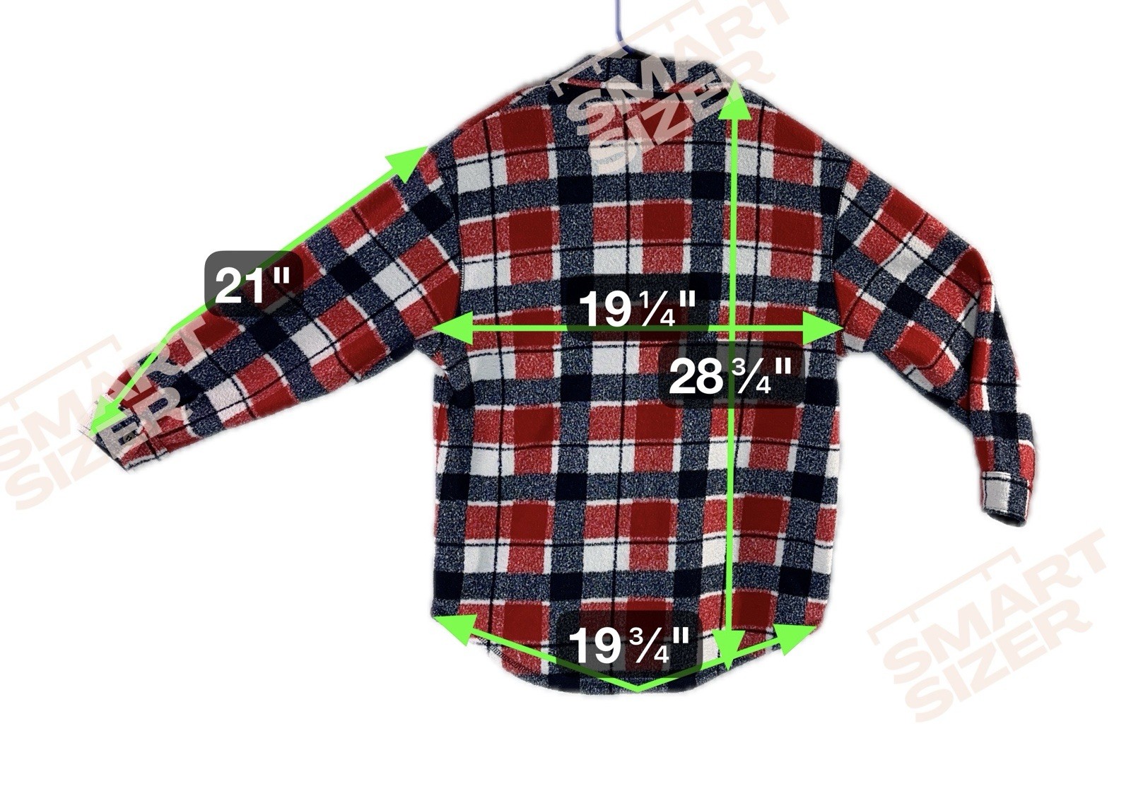 Vintage Blast Red Plaid Fleece Shacket – Americana / Cozy Cabin women’s szS