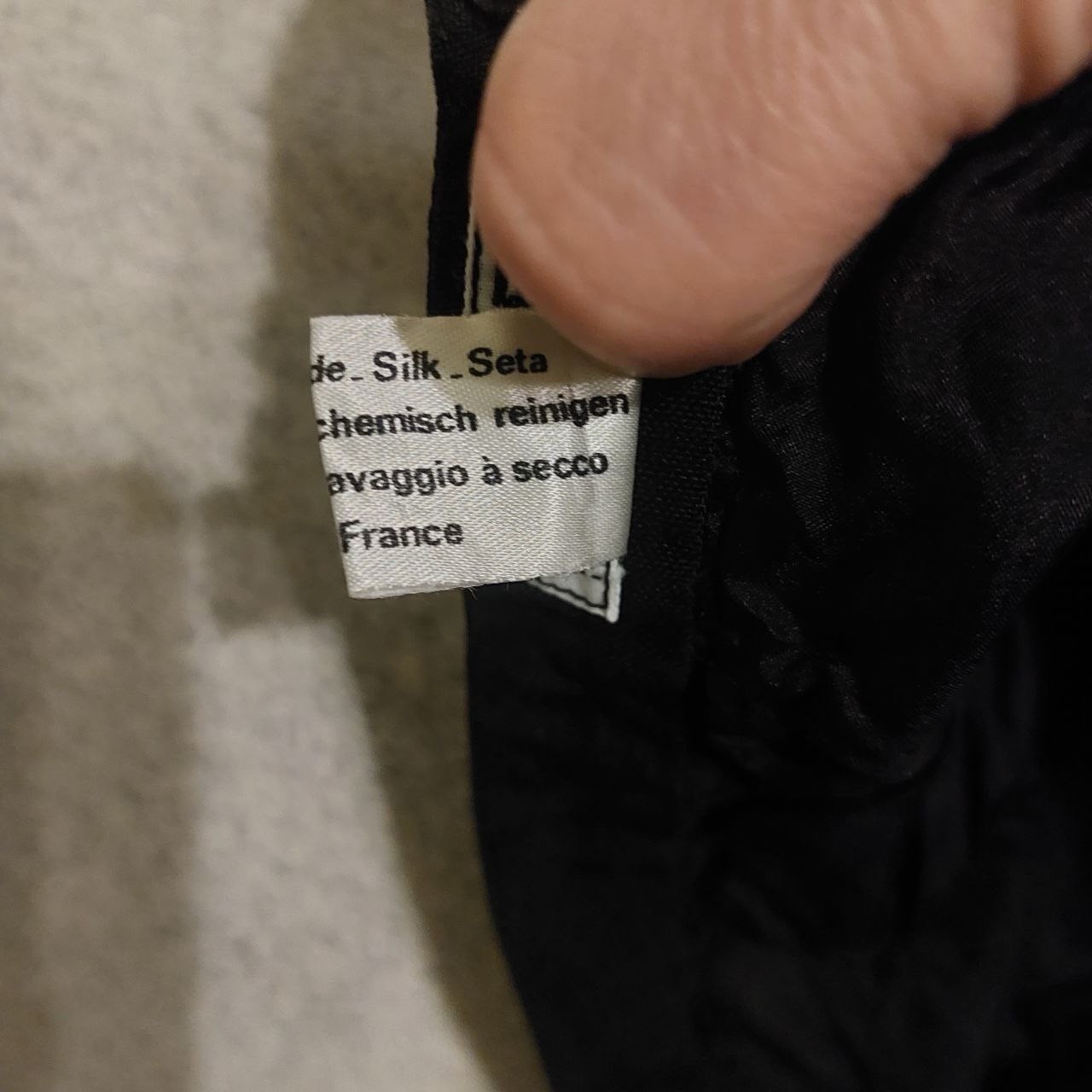 Chanel Vintage Silk Skirt Black FR 40 M US8 Made in France Women’s Authentic