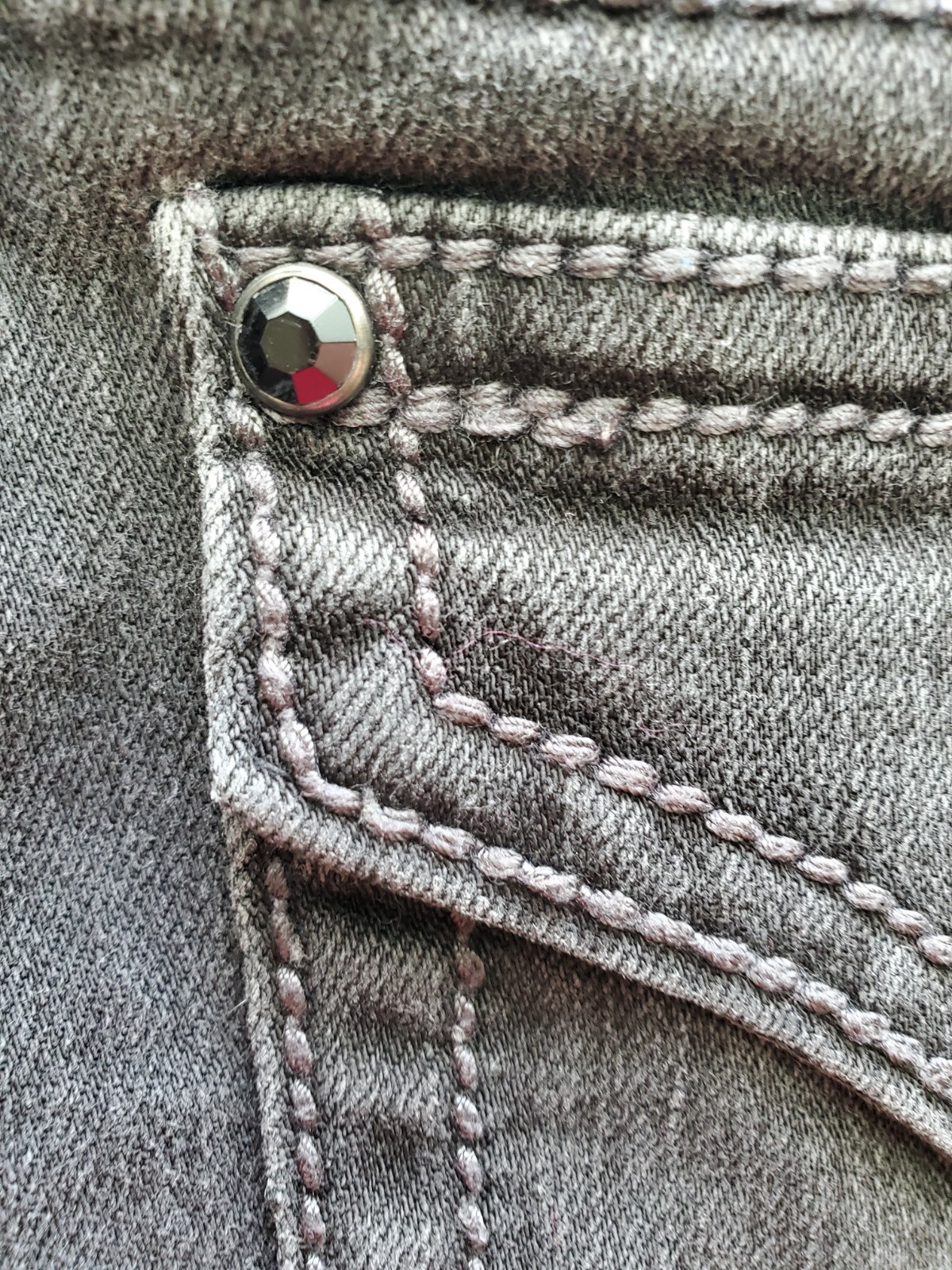 Vintage Code Bleu Black Bootcut Jeans 8 Studded Rhinestone Y2K Stretch
