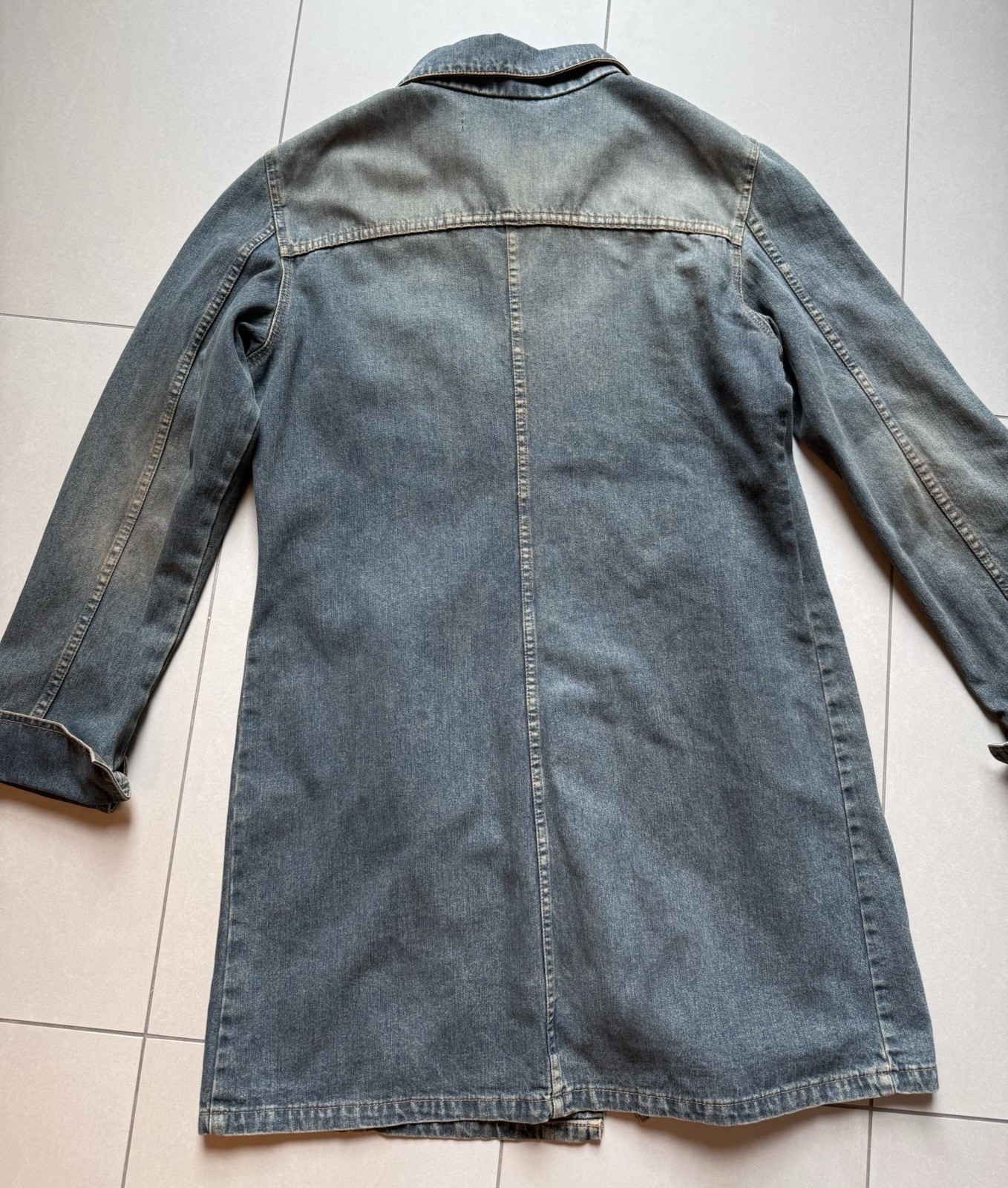 DDP Vintage 2000s Just Cavalli Womens Denim Long Jacket Washed y2k size 30/44