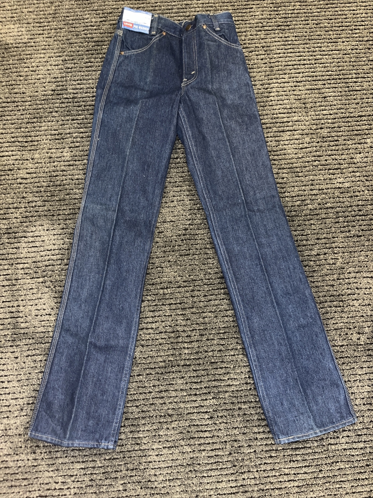 NWT NOS Levi’s dark wash student jeans White Tab Bootcut leg 27”x32”