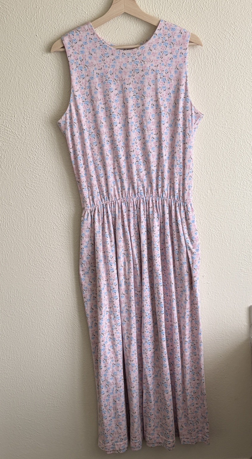 Vintage 90s Willow Ridge Pink Floral Belted Maxi