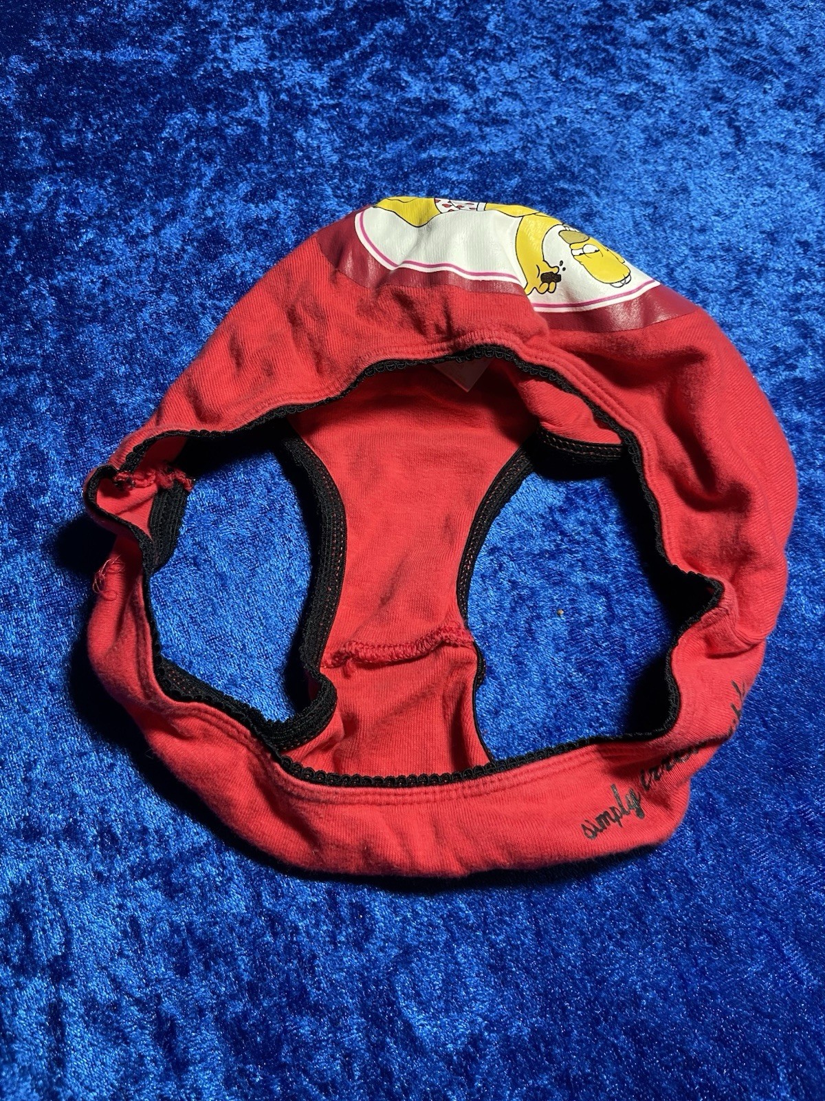 Vintage Y2K 2003 The Simpsons Valentines Day Novelty Panties Cotton Bikini Panty