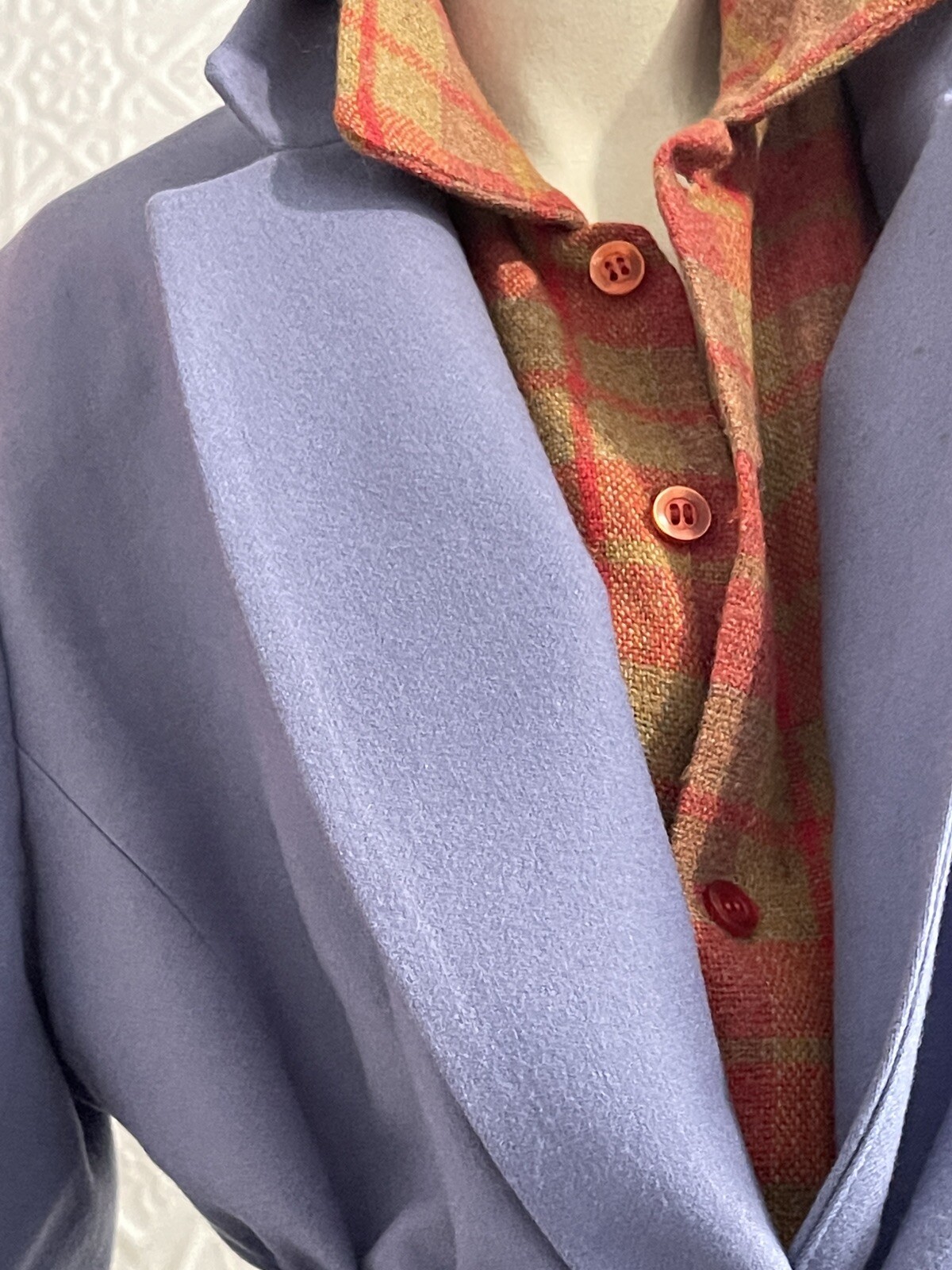 Vintage 1980s-1970s Pendleton Blazer-Lavender-Grey-Wool-Classic-Jacket-medium