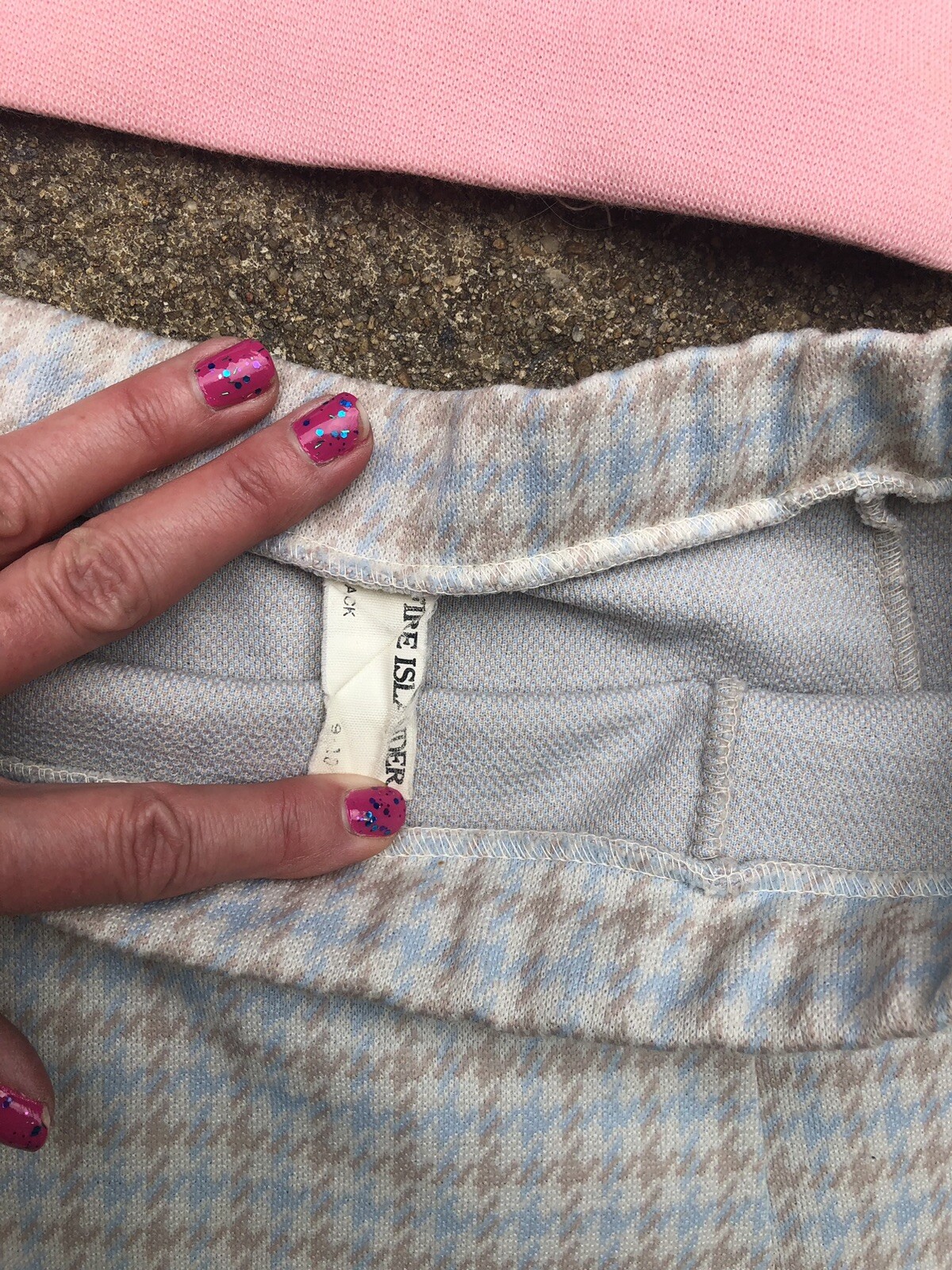 Vintage 60’s/70’s “Fire Islander “Multicolored Pastel Houndstooth Skirt~S/M
