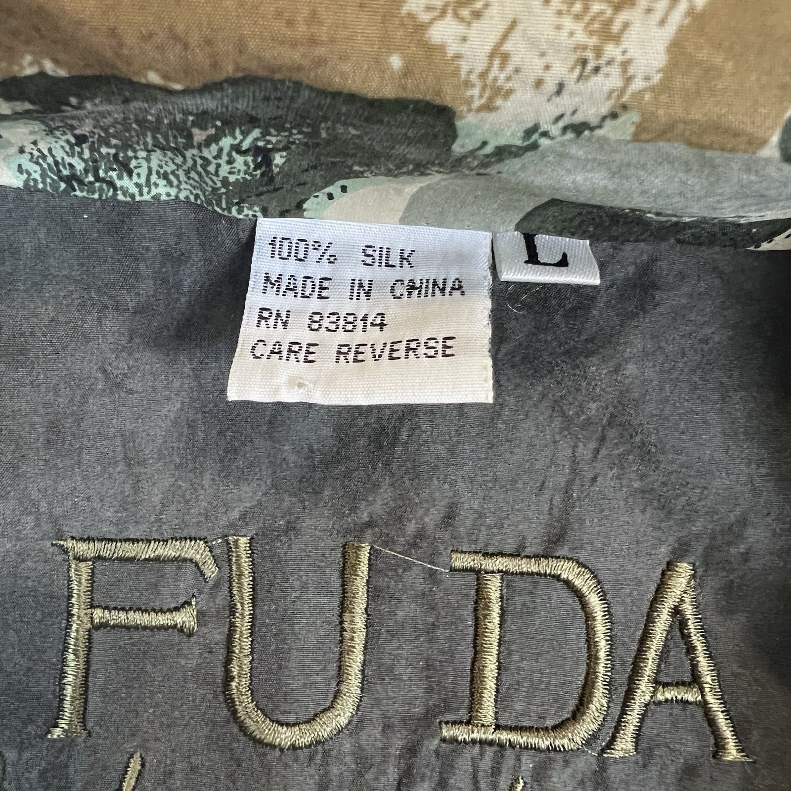 FUDA International 80’s Silk Zip Up Jacket Italian Rome Colloseum Theme Large