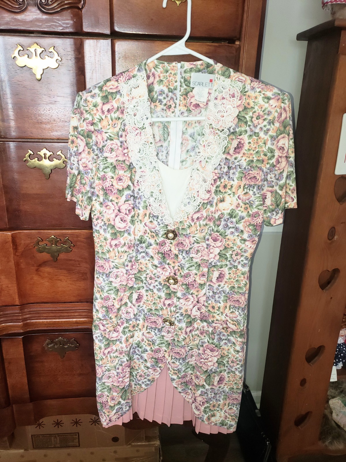 Vintage Scarlett Brand Floral Dress