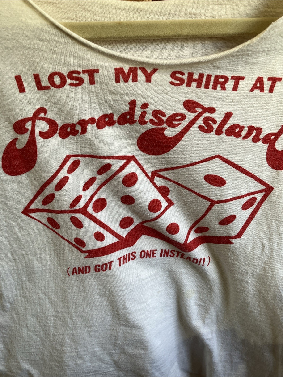 Vintage 70’s 80’s I Lost My Shirt At Paradise Island Got This One Instead Small