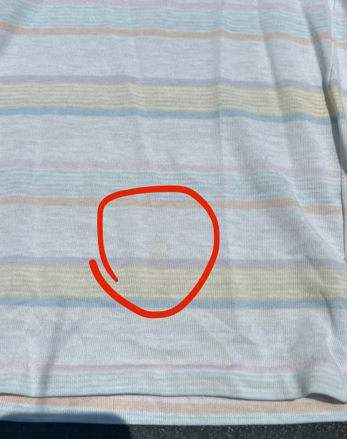 Vintage Dee Cee Pastel Color Block Collared Womens Polo Shirt Striped Pastel XS