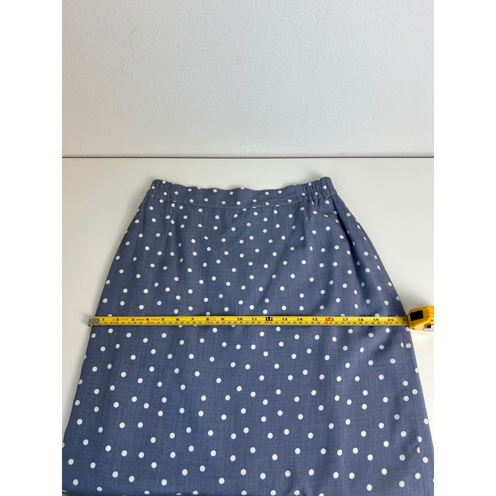 VTG 80s Retro Modest Polka Dot Skirt Suit EU40 US 8/10 Button Front 2 Piece Set