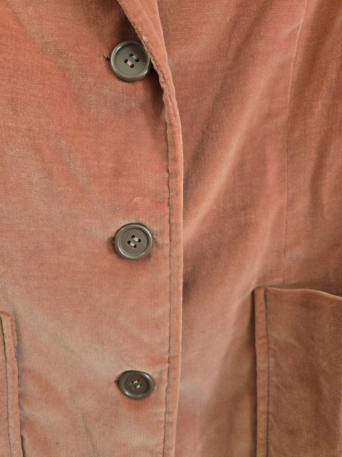 Vintage 1970s Terracotta Roos/Atkins Velvet Blazer – EUC, Approximately Size 6