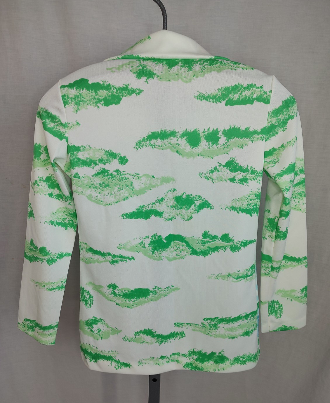 Vtg 60s/70s TRISSI Shirt Blouse Top Womens Sz Lg Trees Bear Outdoors Boho Retro