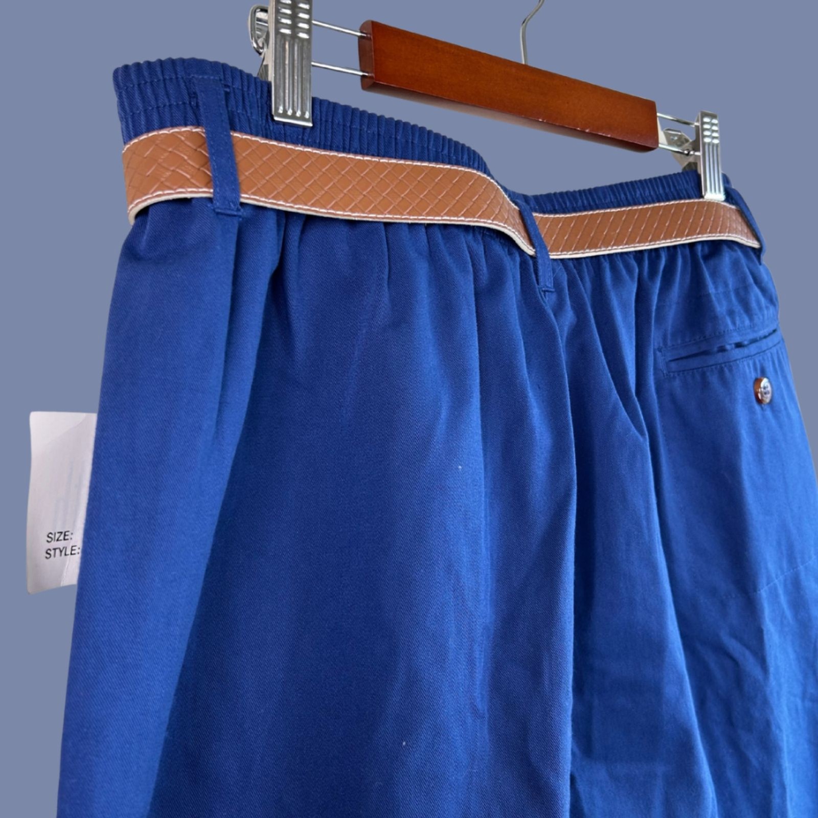 Vintage Allison Smith Pleated High Waist Shorts w/Belt NWT