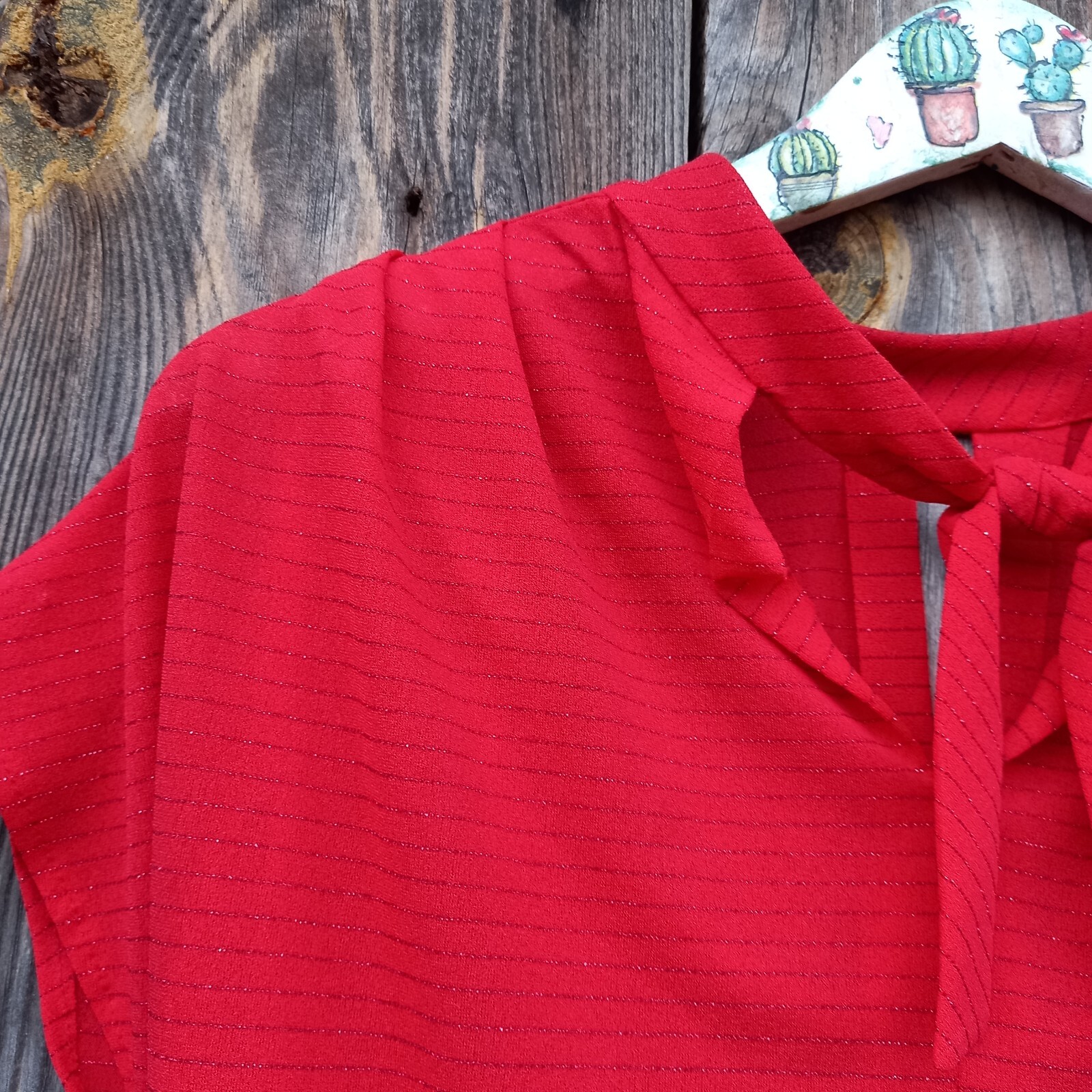 70s Maxi Dress with Lurex Rieger Moden Red Dresses women S Small 1970s Vintage