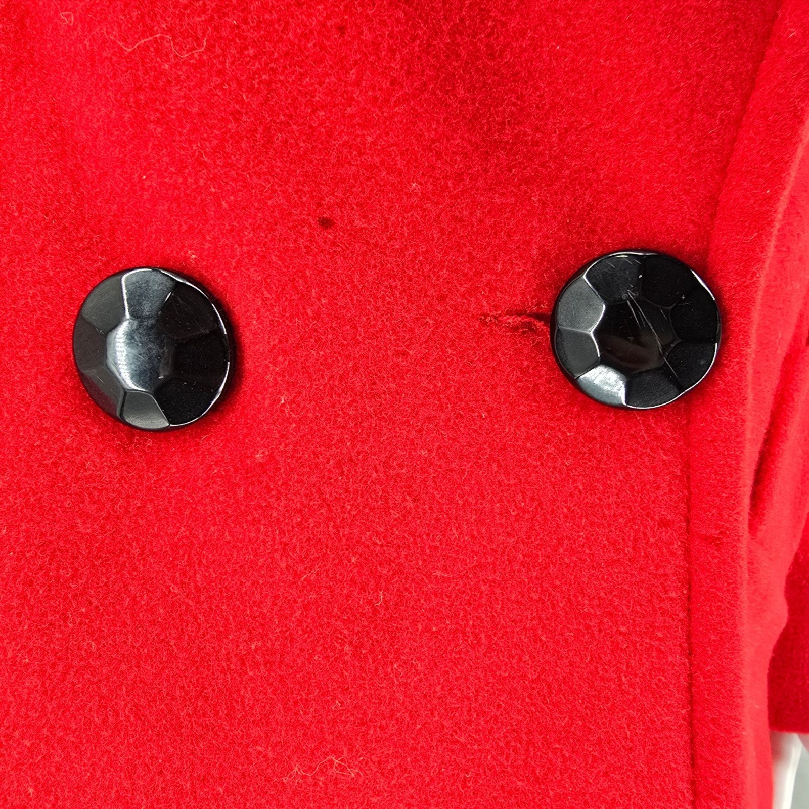 Vintage 1980s Electre Paris Made in France Red Lambs’ Wool Coat (XL) *Fair