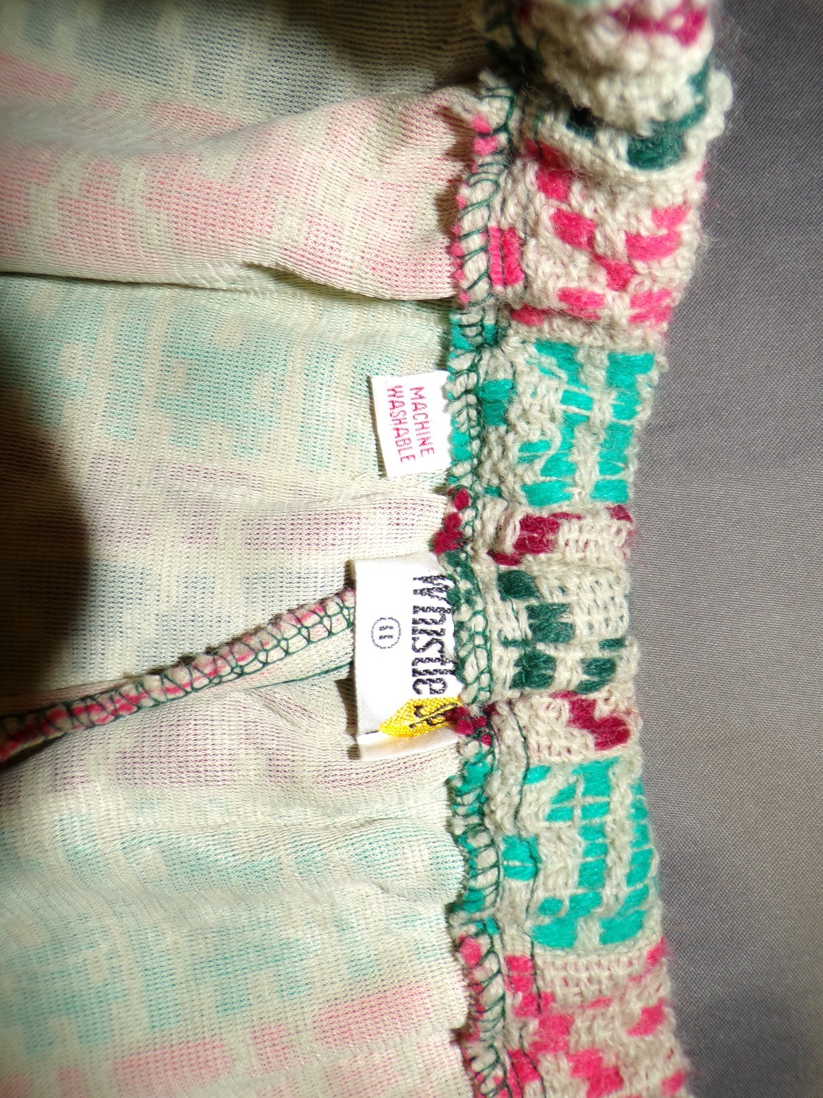 Vintage WHISTLE STOP Wool Colorful Gaucho Pants Waist 24-32″