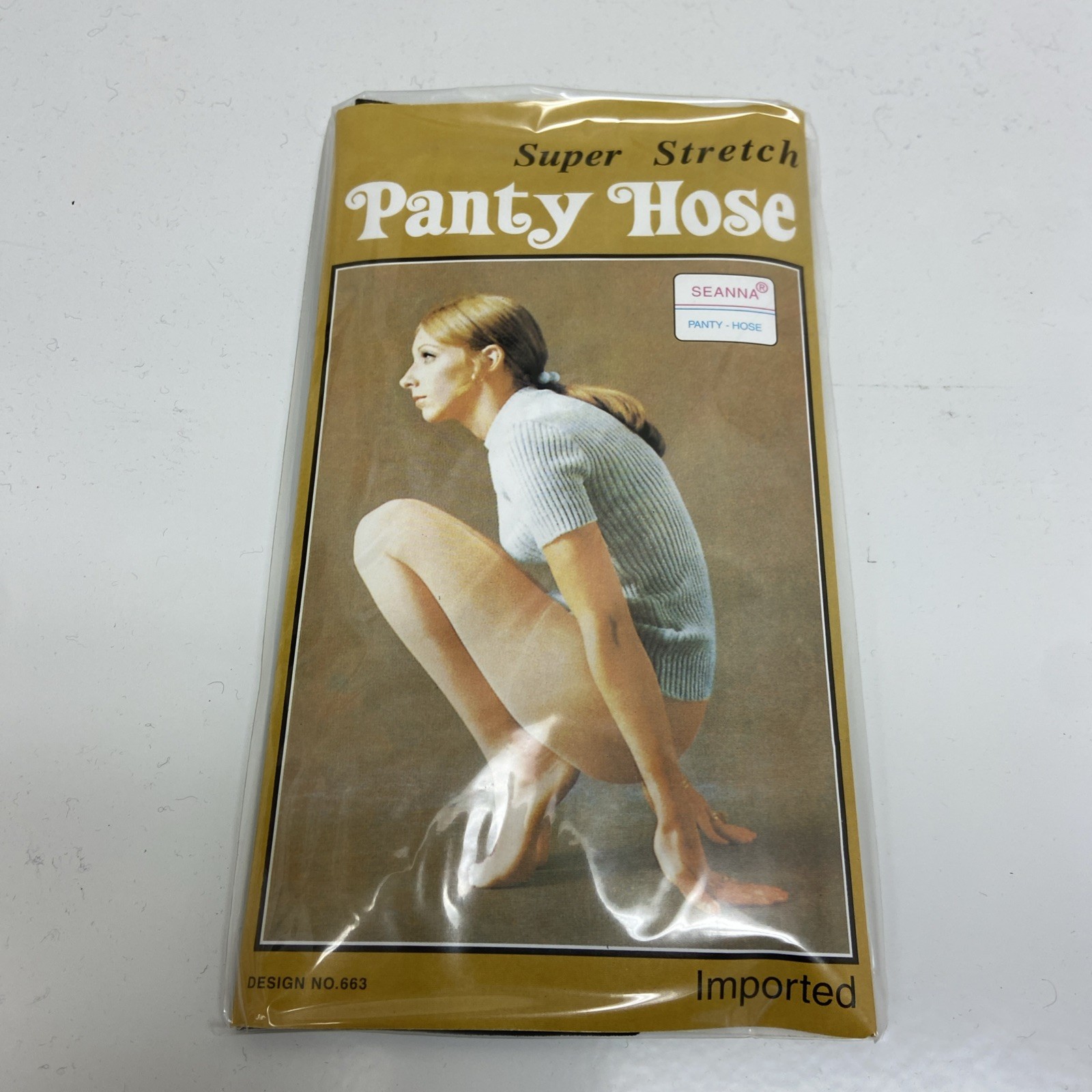 Vintage New Super Stretch Panty Hose Pantyhose 100% Nylons Italy Seanna 663 66
