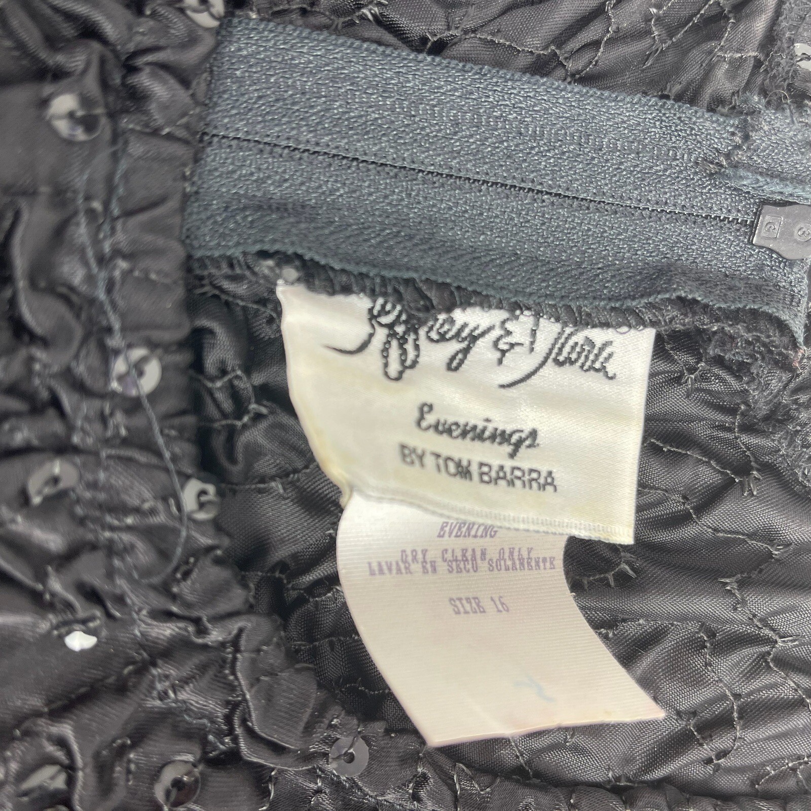 Jeffery And Dara Evenings By Tom Barra Vintage Empire Waist Dress Size 16