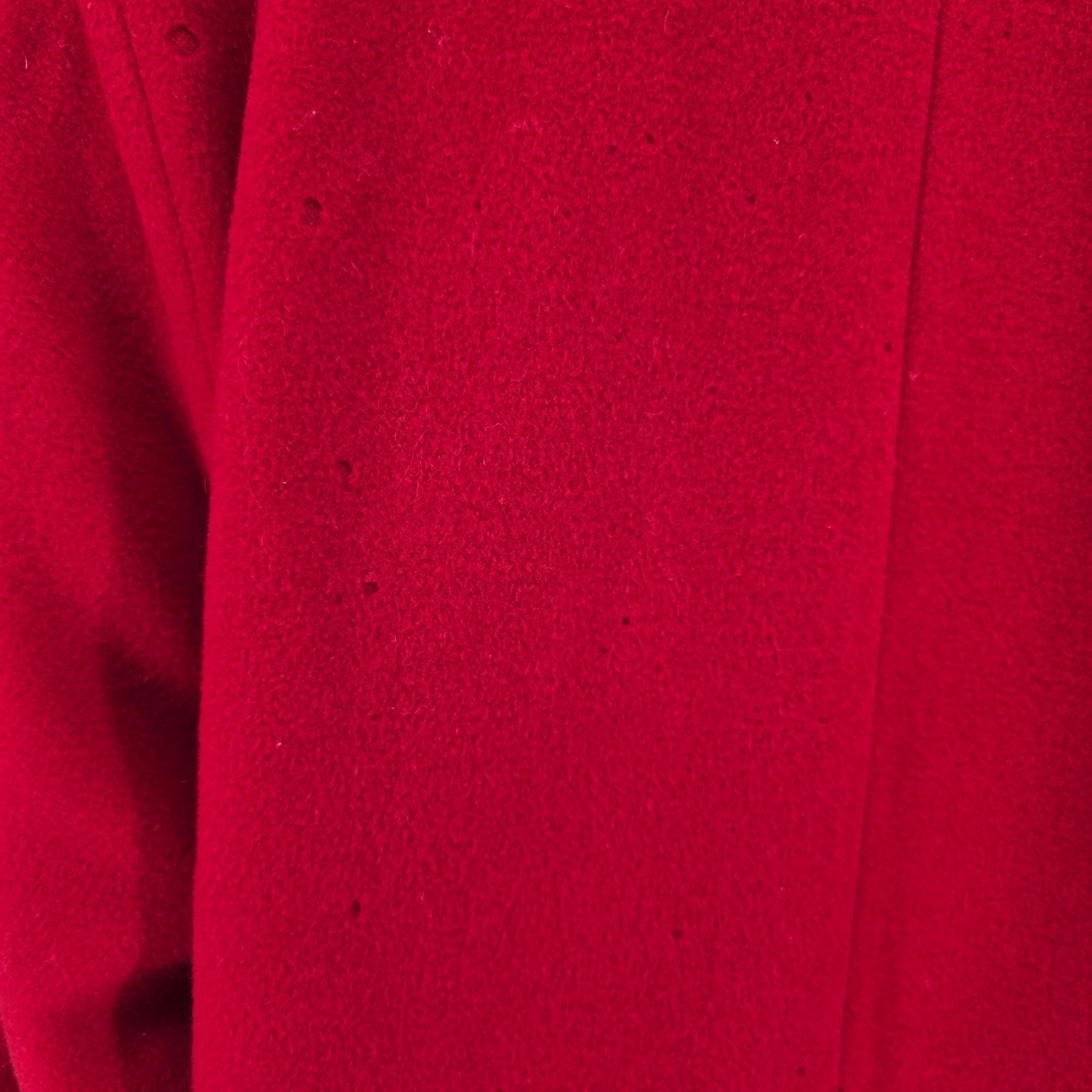 Vintage 1980s Electre Paris Made in France Red Lambs’ Wool Coat (XL) *Fair