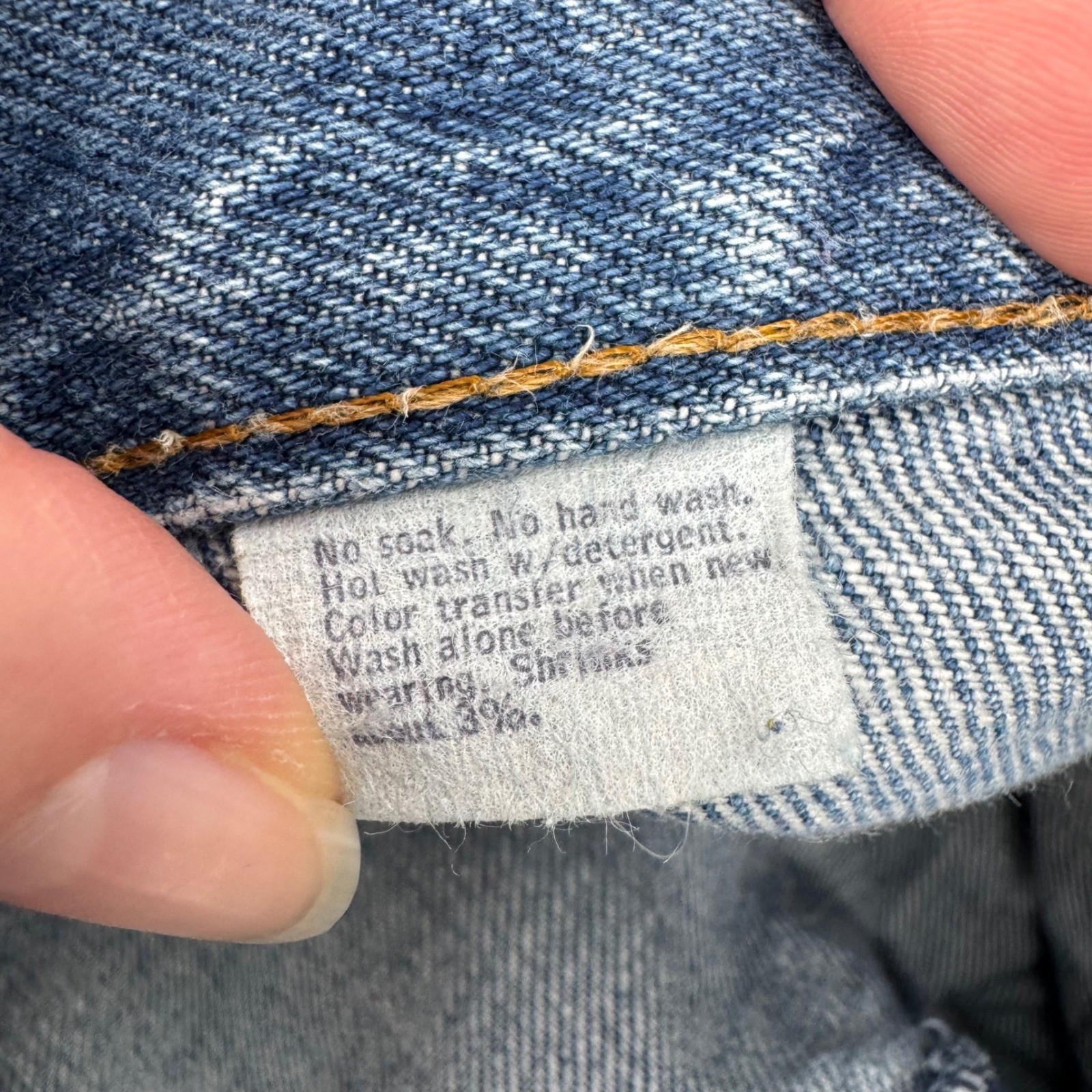 Vintage Levis Orange Tab High Waisted Straight Leg Jeans Medium Wash Blue 28×34