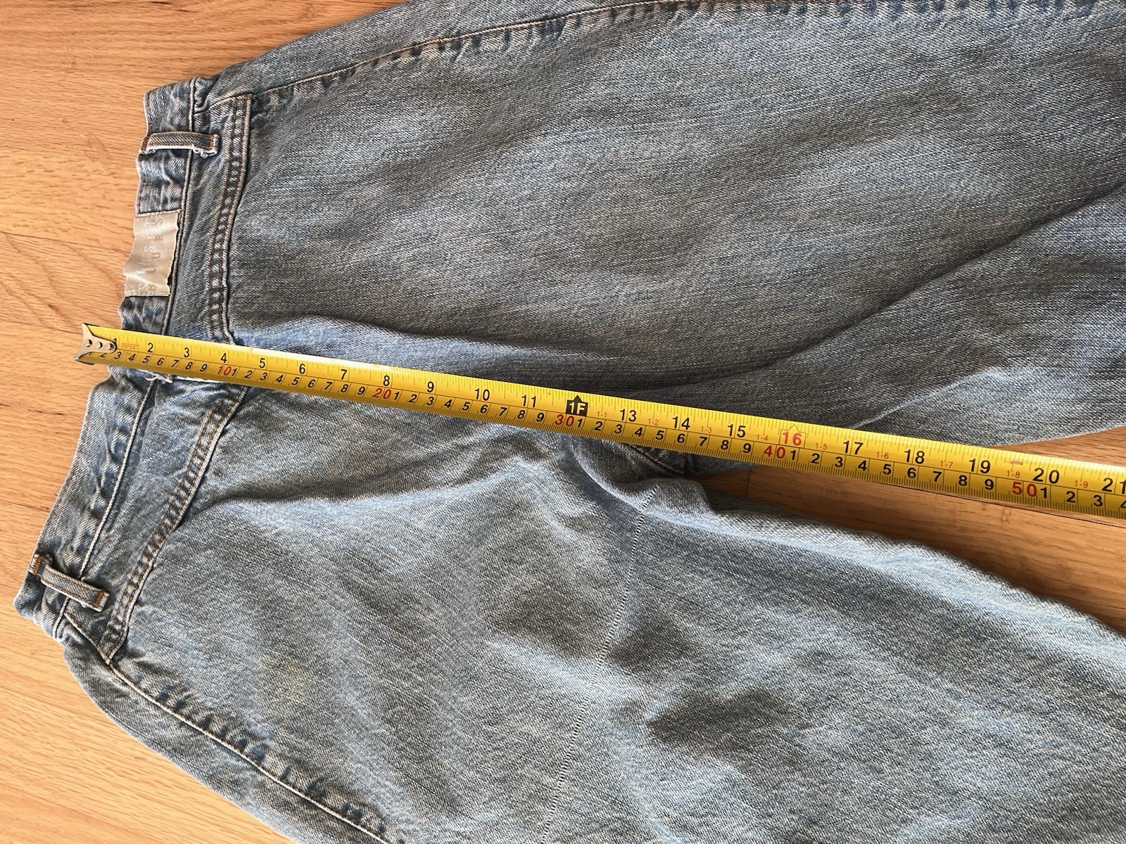 Vintage 80s Sunset Blues Wash High-Rise Pleated Mom Jeans Women’s Size 12