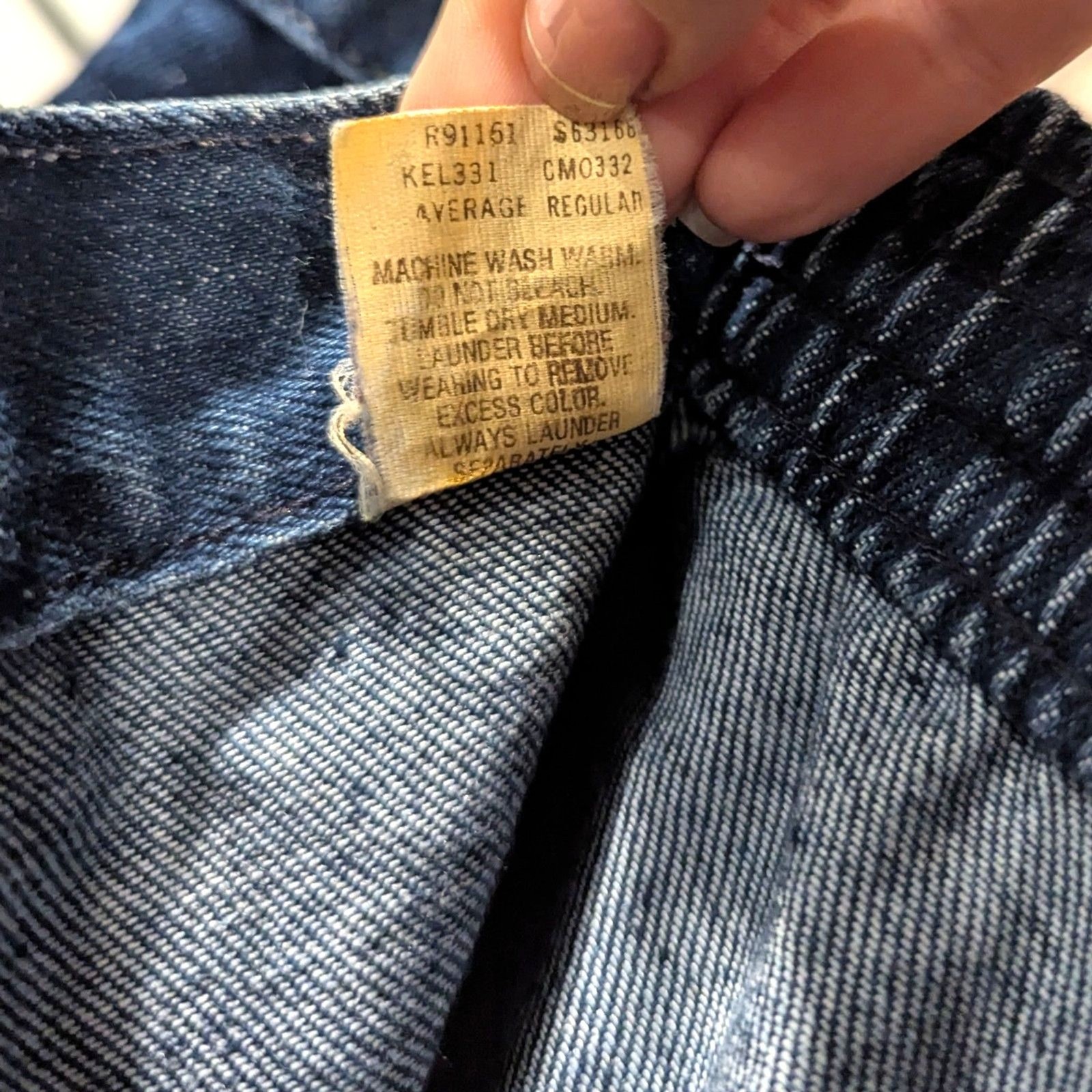 Vtg 70s High Waist Mom Jeans Medium Wash Patch Pocket Sz 16 Normcore Heritage