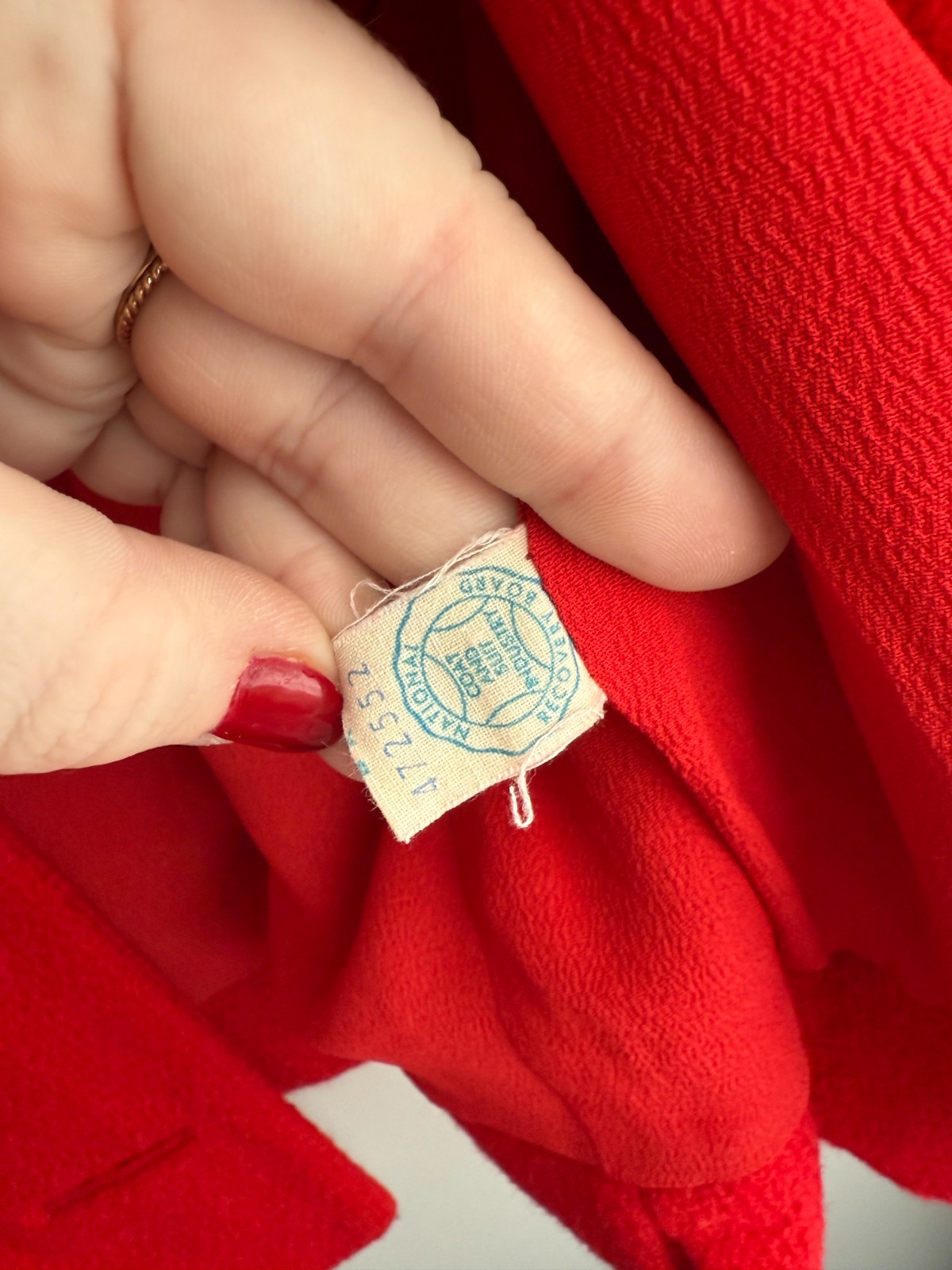 Vintage Red Bolero Blazer Jacket -1950s / Original Tags